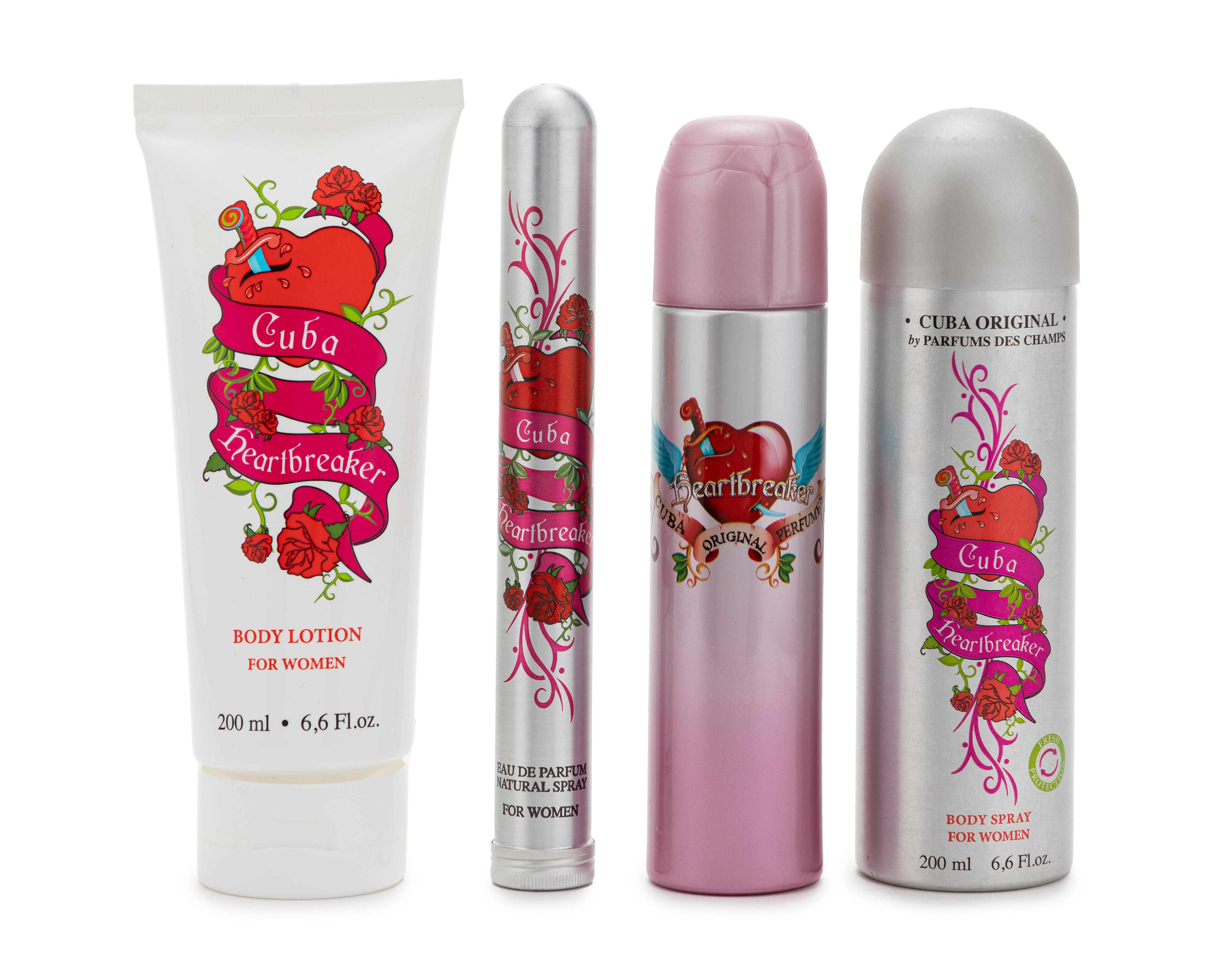 Foto 2 | Estuche para Mujer Cuba Heartbreaker 4 Piezas