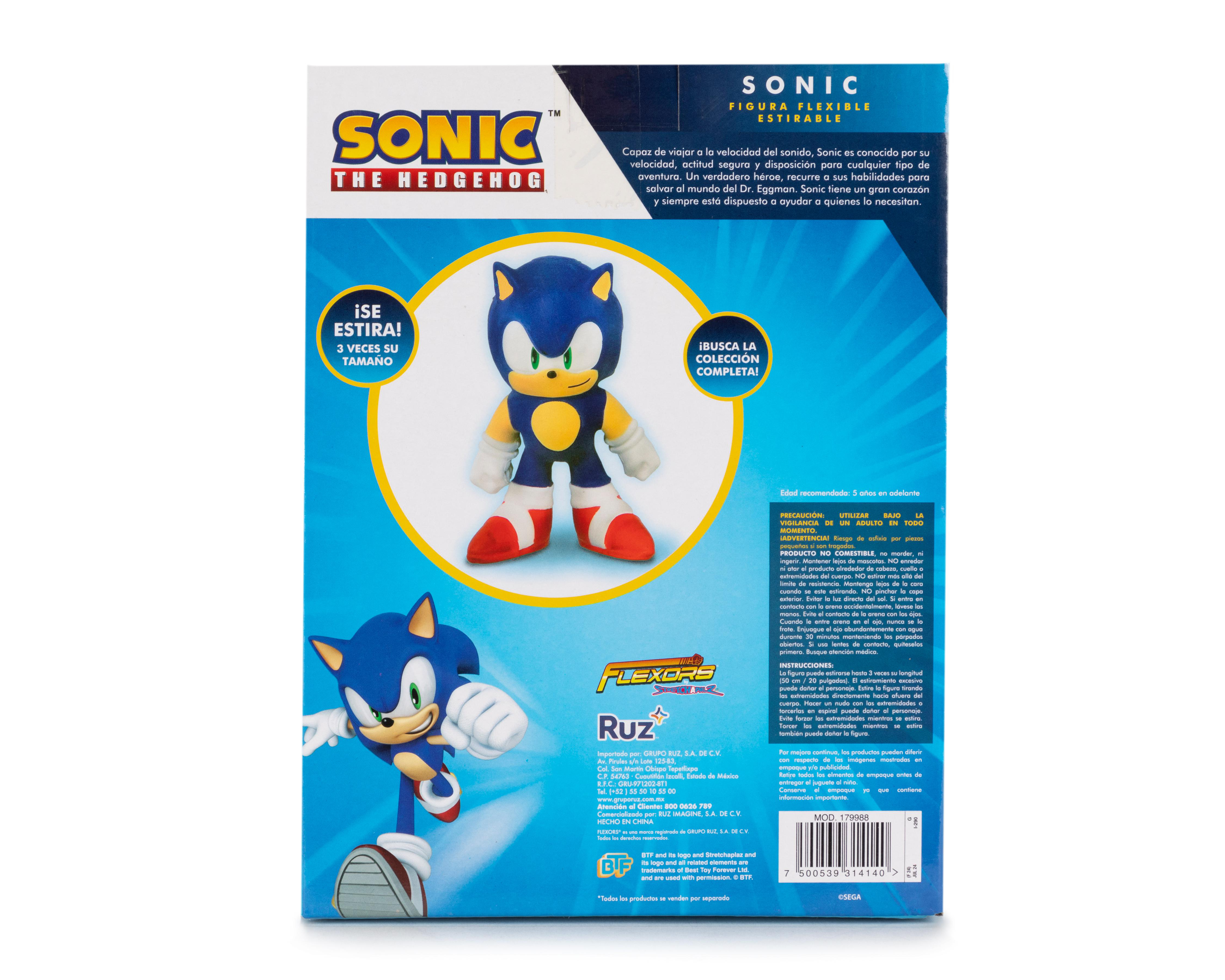 Foto 3 pulgar | Figura Sonic Flexible Estirable