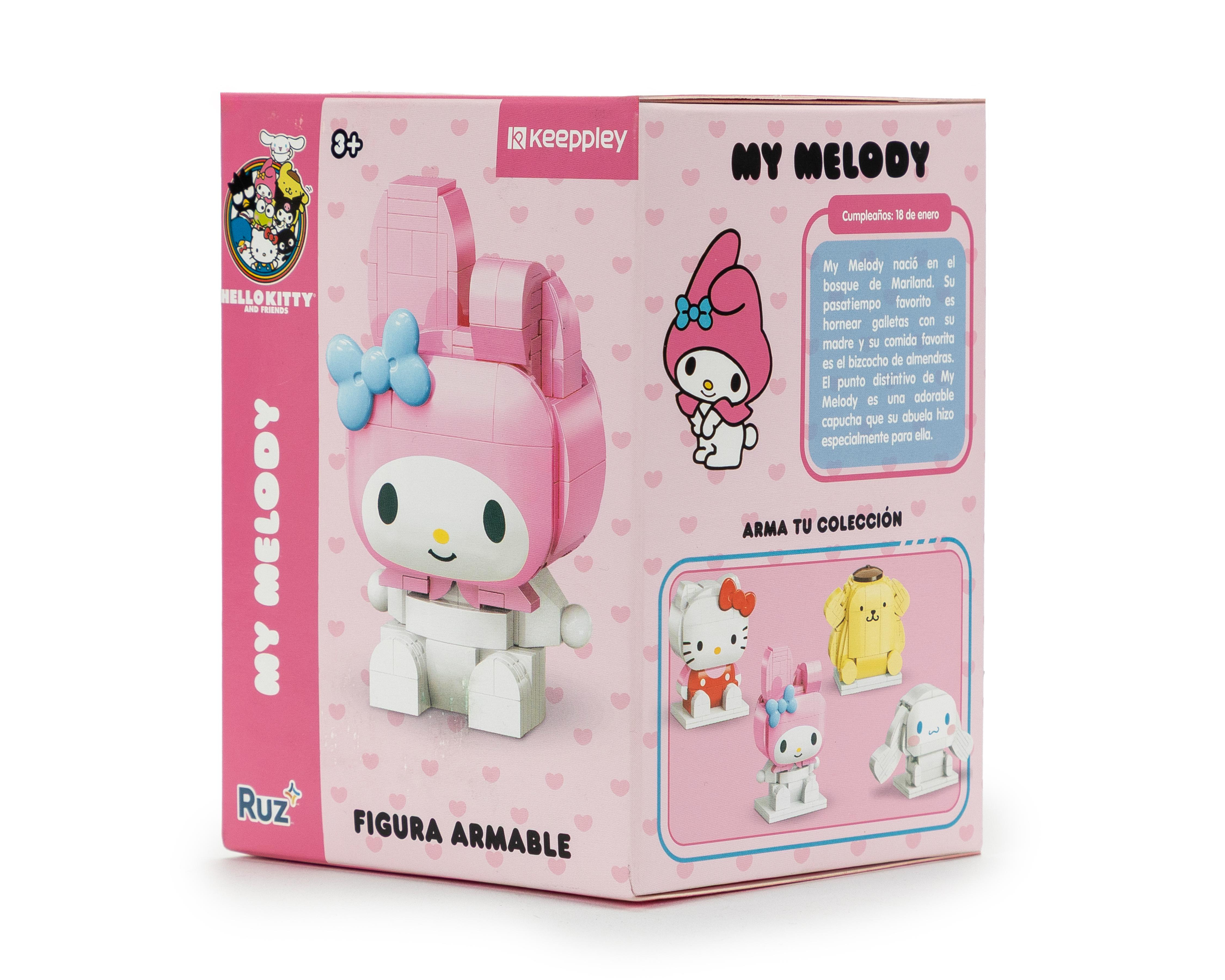 Foto 3 pulgar | Bloques de Construcción Ruz Hello Kitty My Melody 130 Piezas