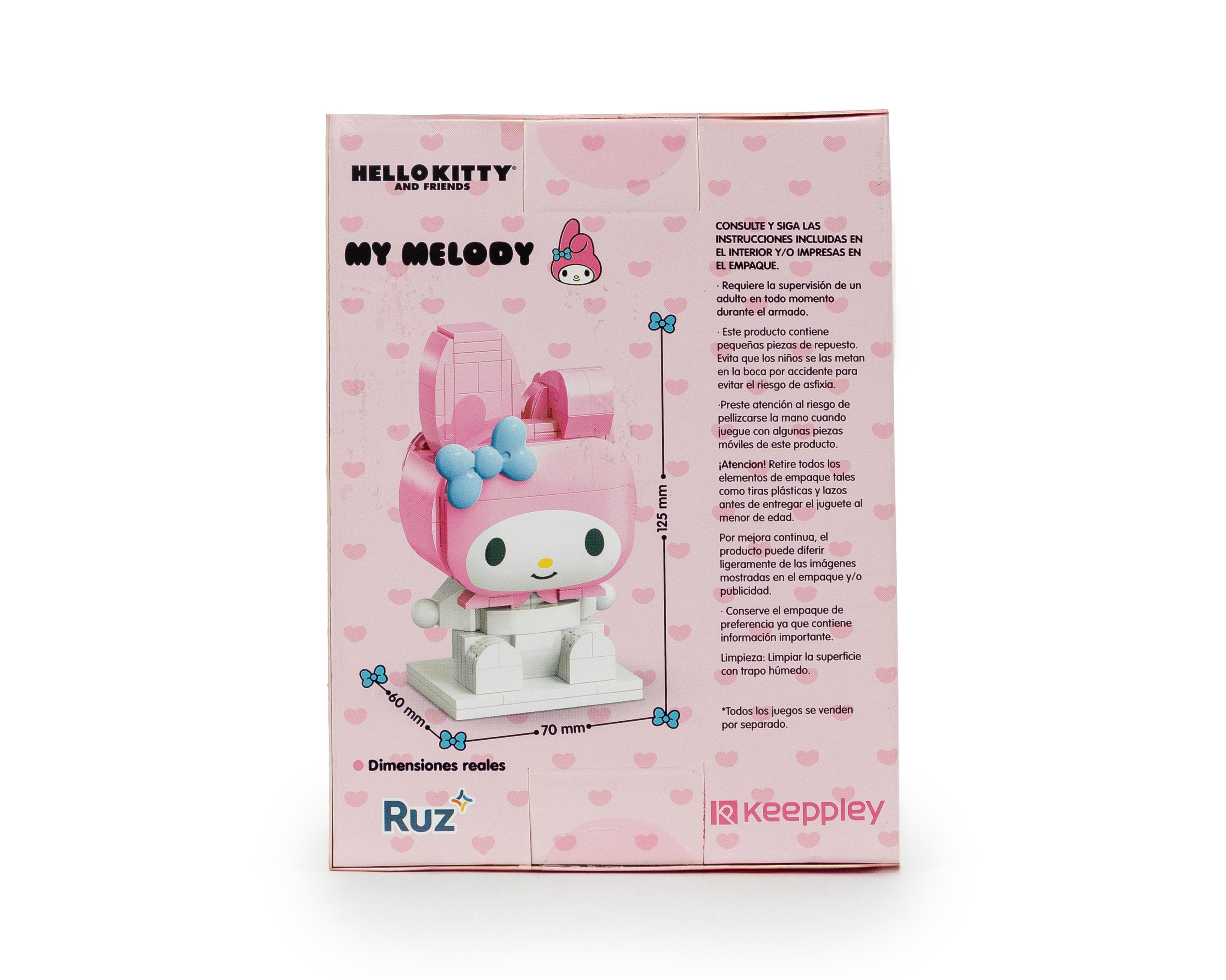 Foto 4 pulgar | Bloques de Construcción Ruz Hello Kitty My Melody 130 Piezas