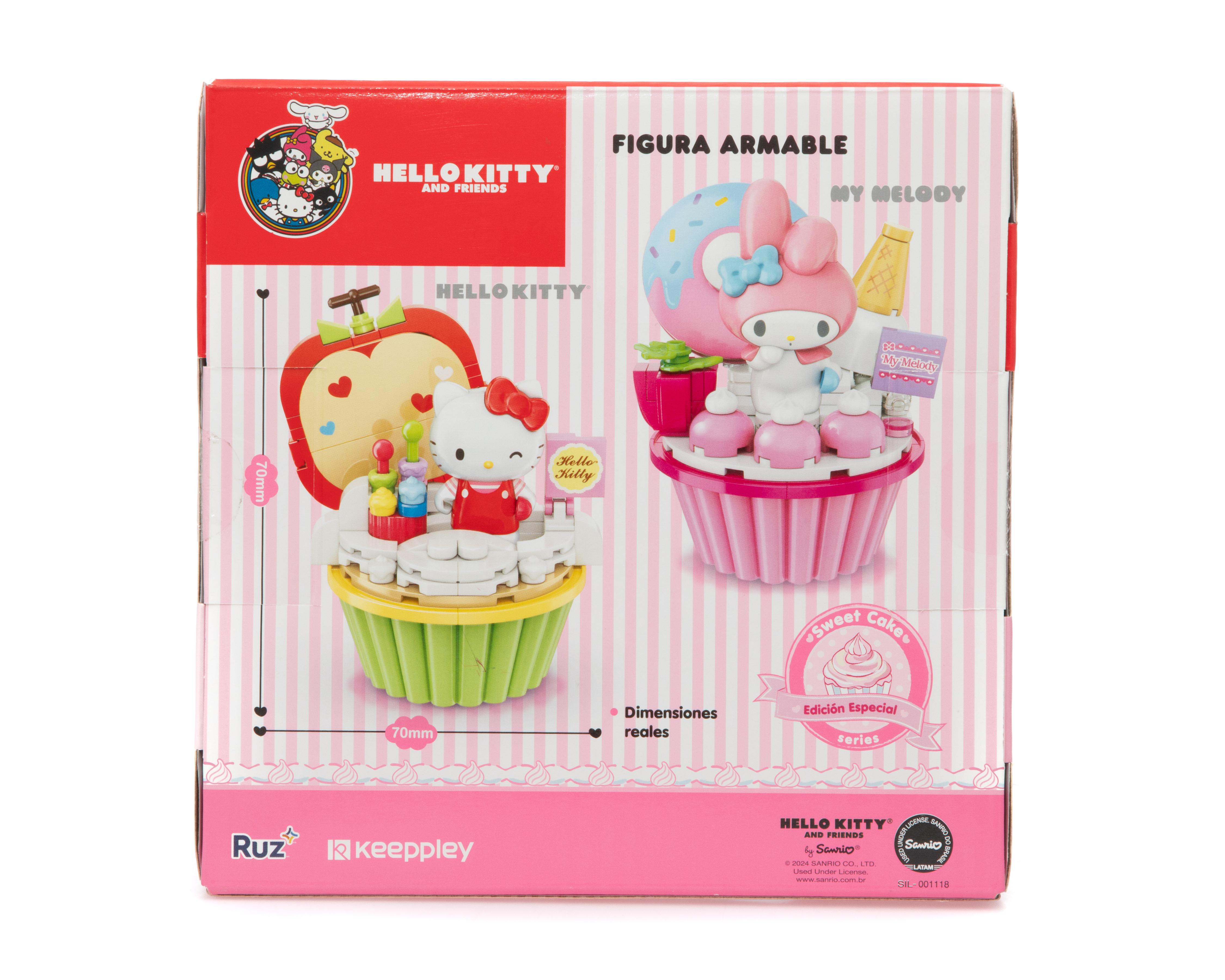 Foto 3 pulgar | Figura Armable Hello Kitty Apple Cupcake