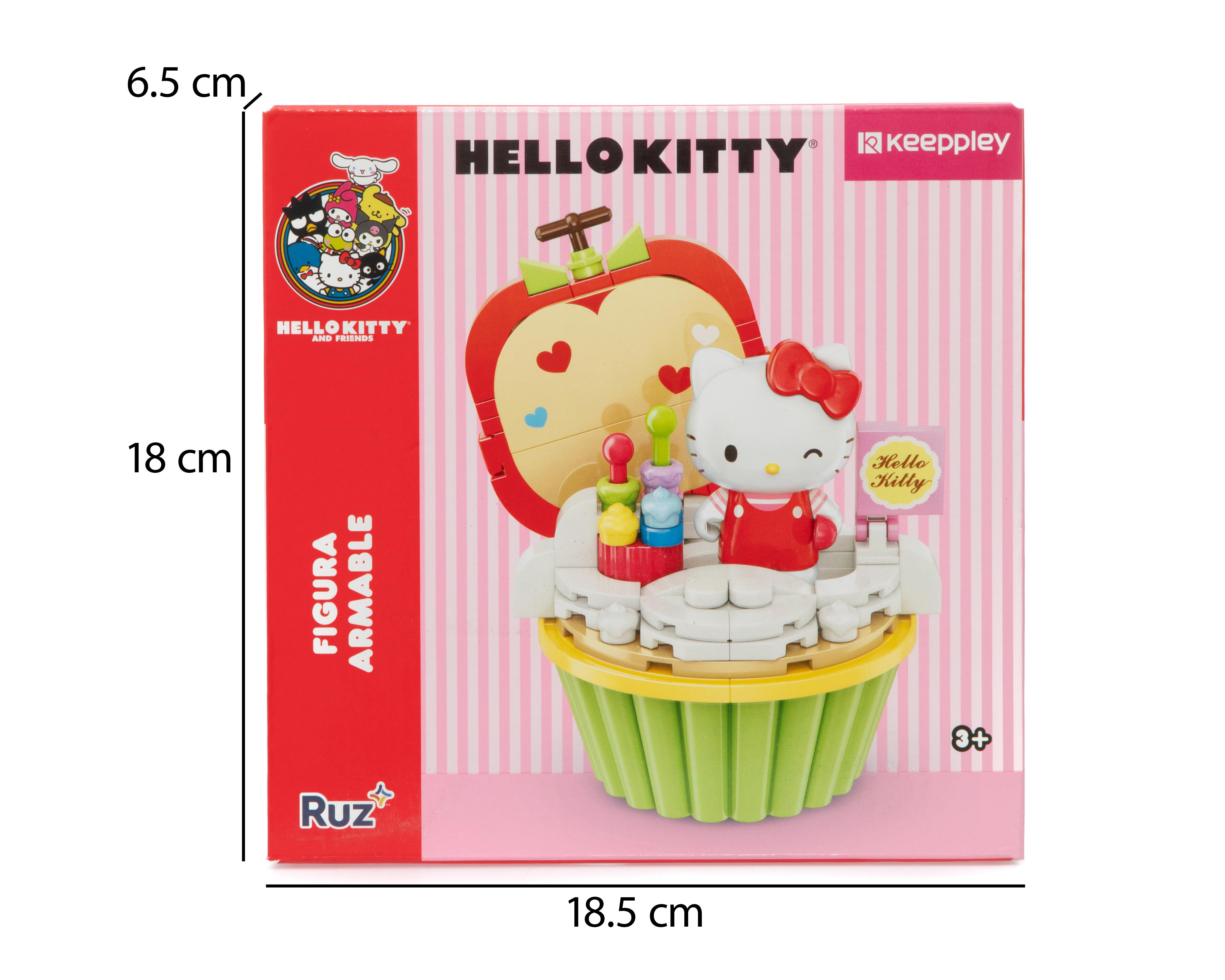 Foto 5 pulgar | Figura Armable Hello Kitty Apple Cupcake