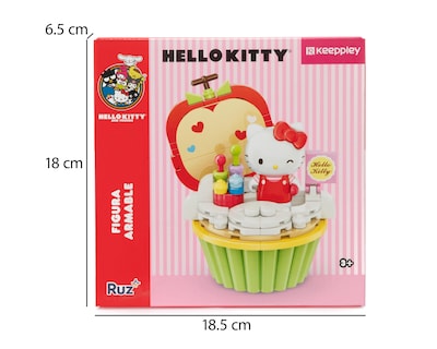 Foto 4 | Figura Armable Hello Kitty Apple Cupcake