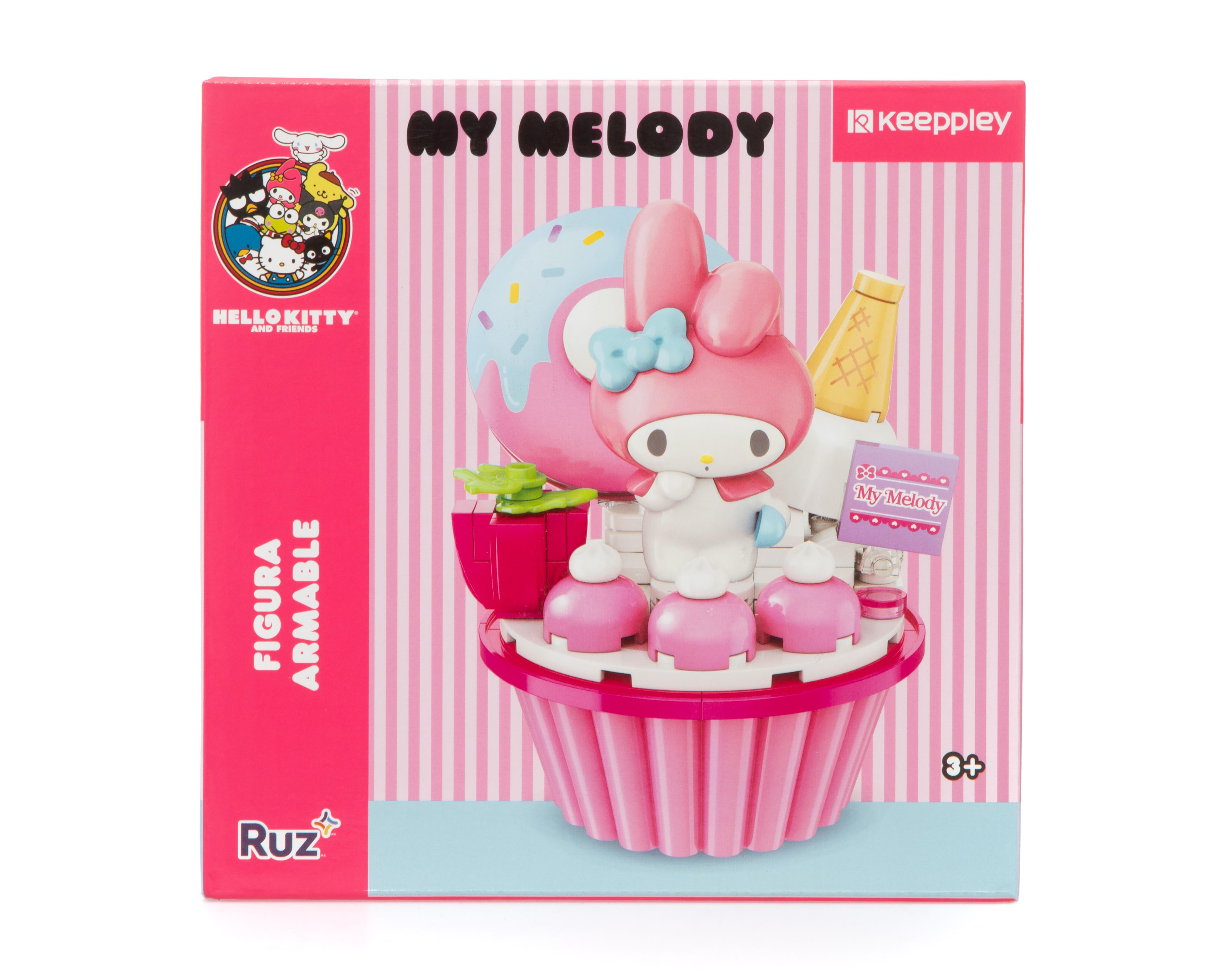 Foto 2 pulgar | Figura Armable Hello Kitty Strawberry Cupcake