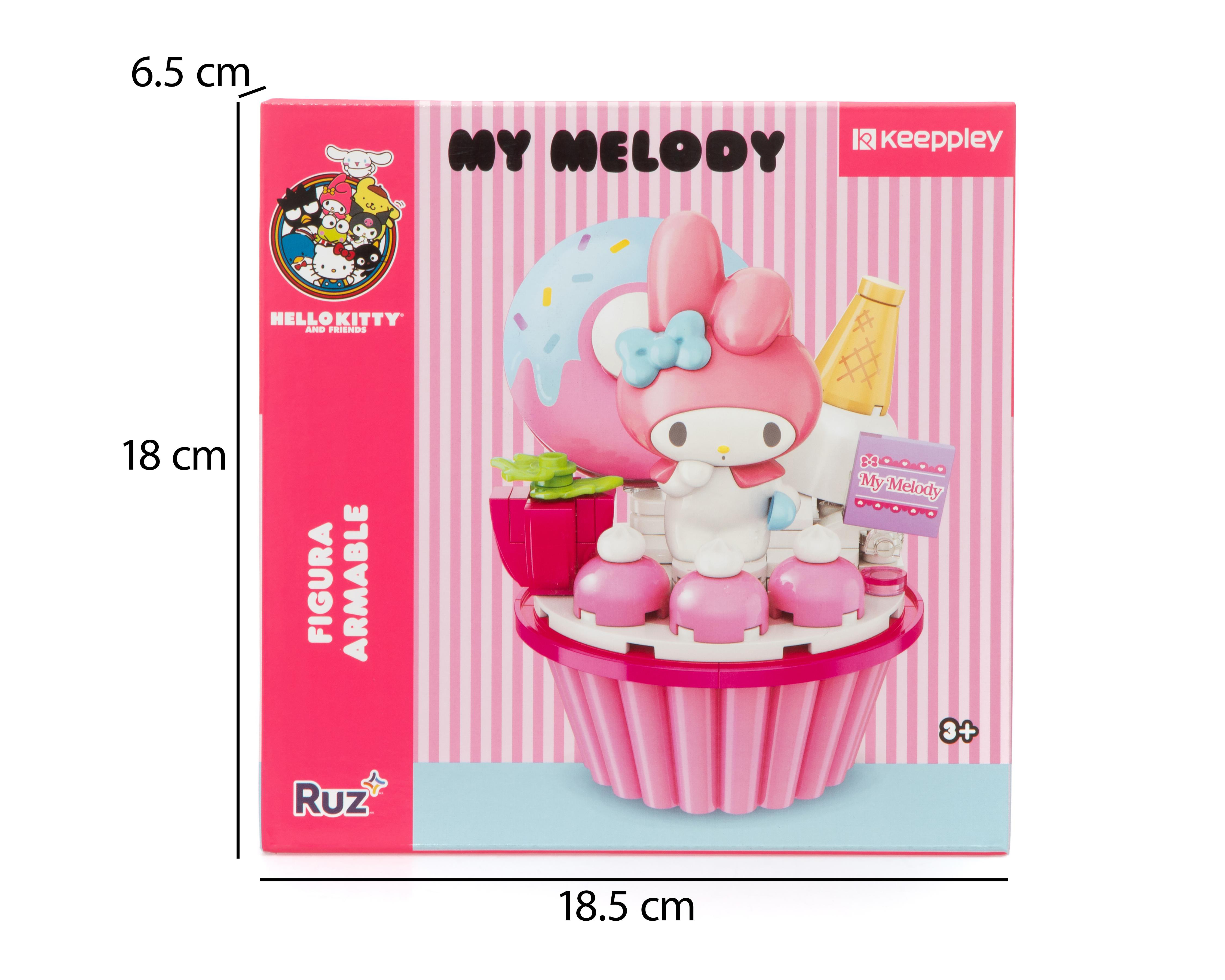 Foto 5 pulgar | Figura Armable Hello Kitty Strawberry Cupcake