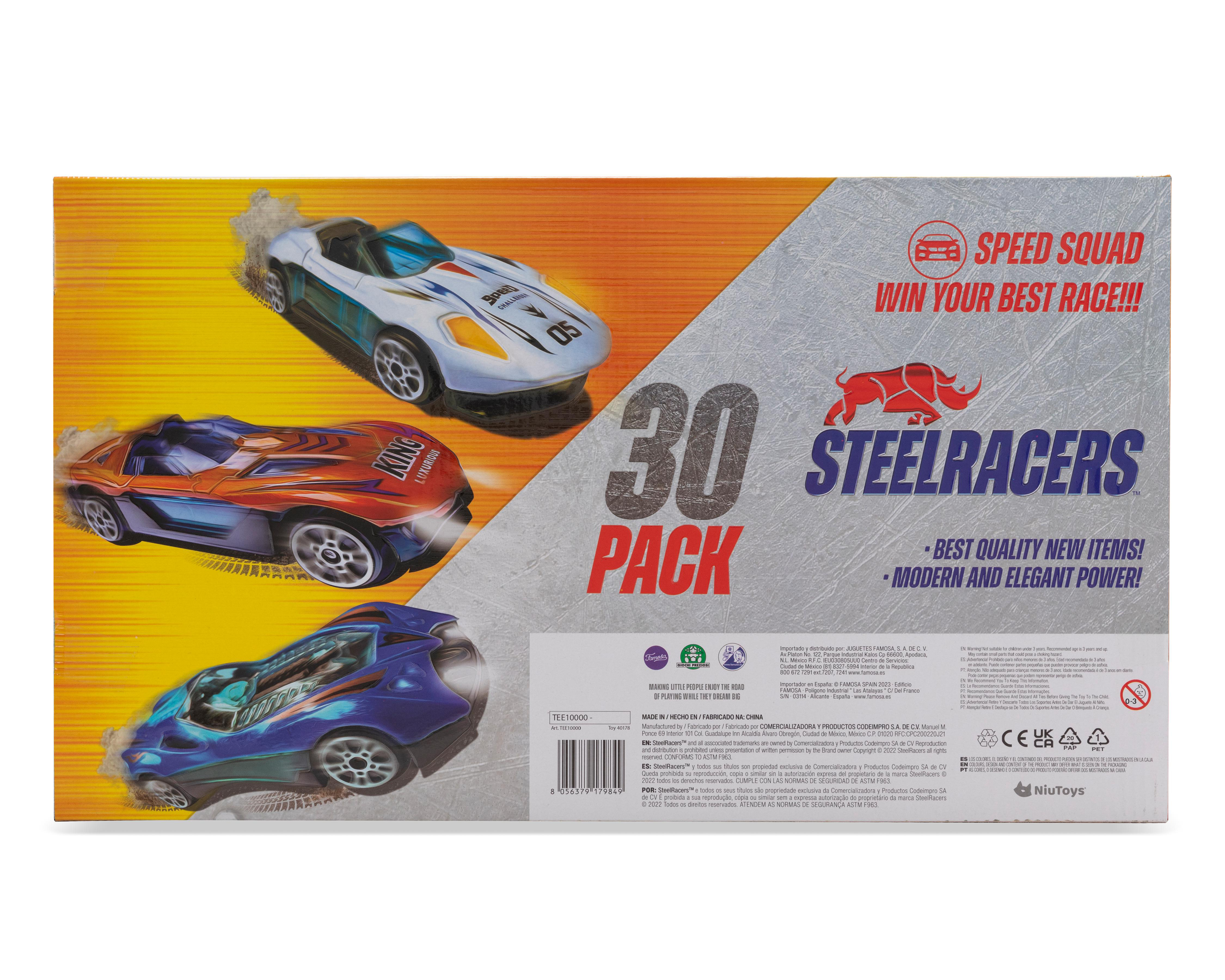Foto 3 pulgar | Carros Steelracers 30 Piezas
