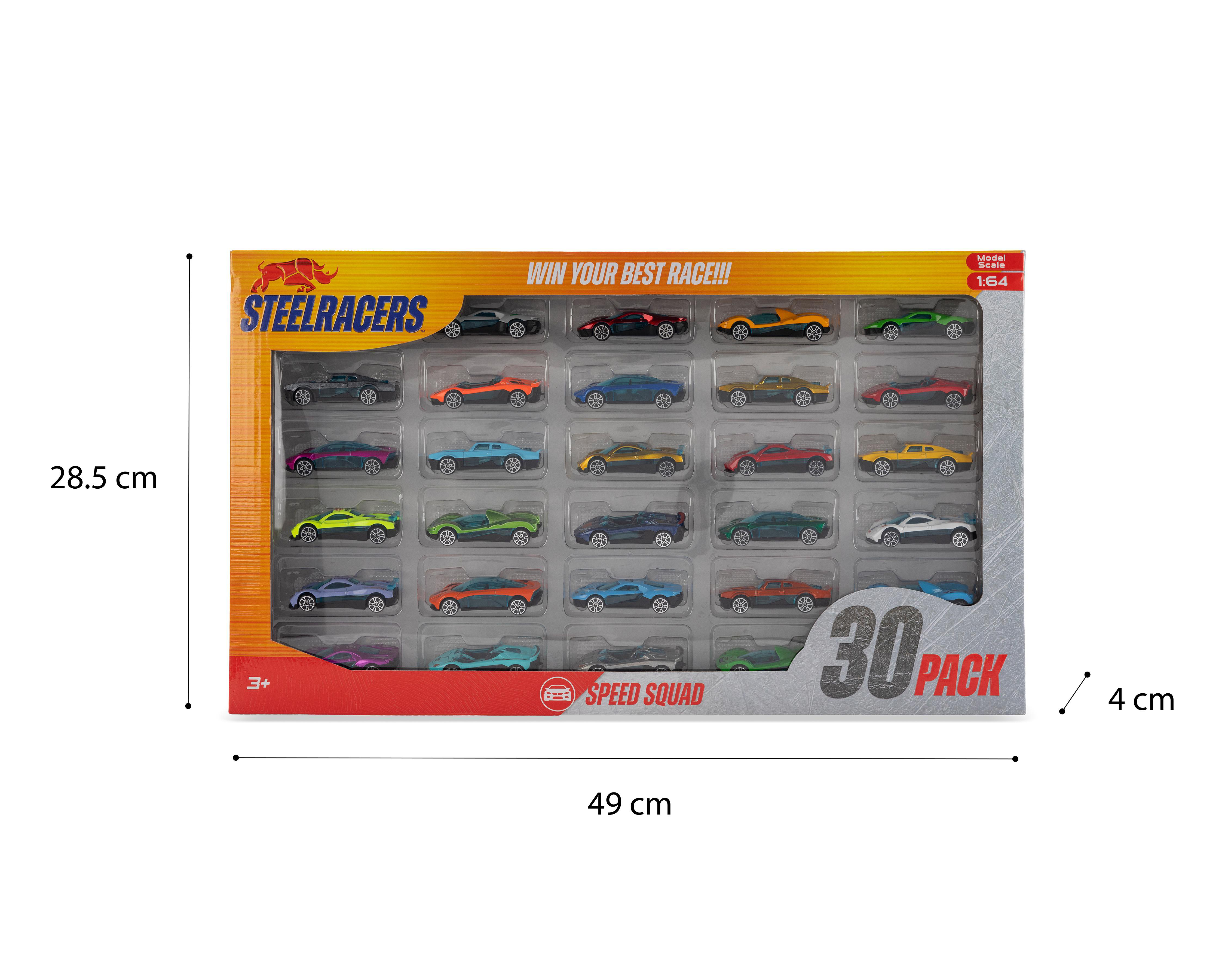 Foto 4 pulgar | Carros Steelracers 30 Piezas