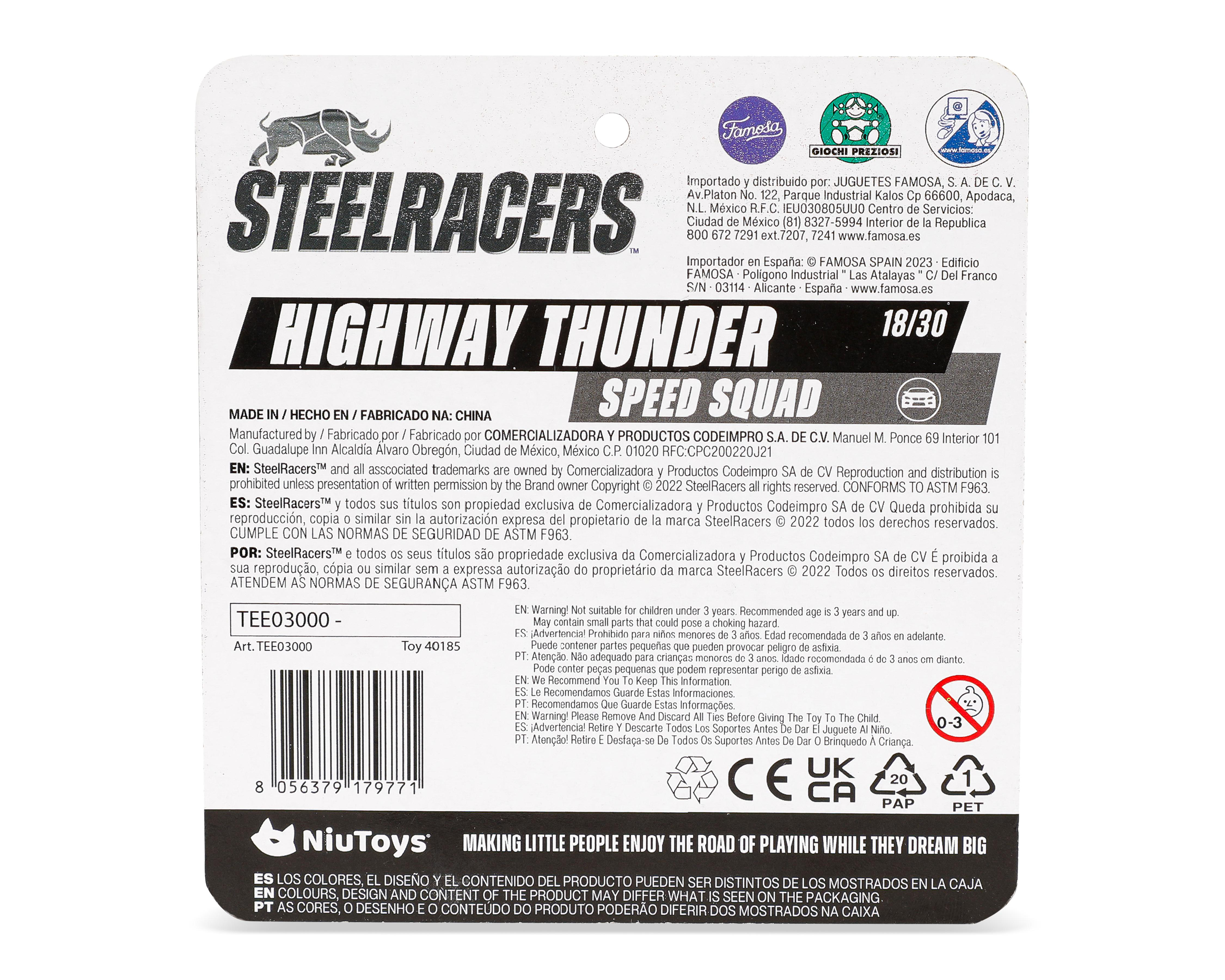 Foto 3 pulgar | Carrito Steelracers