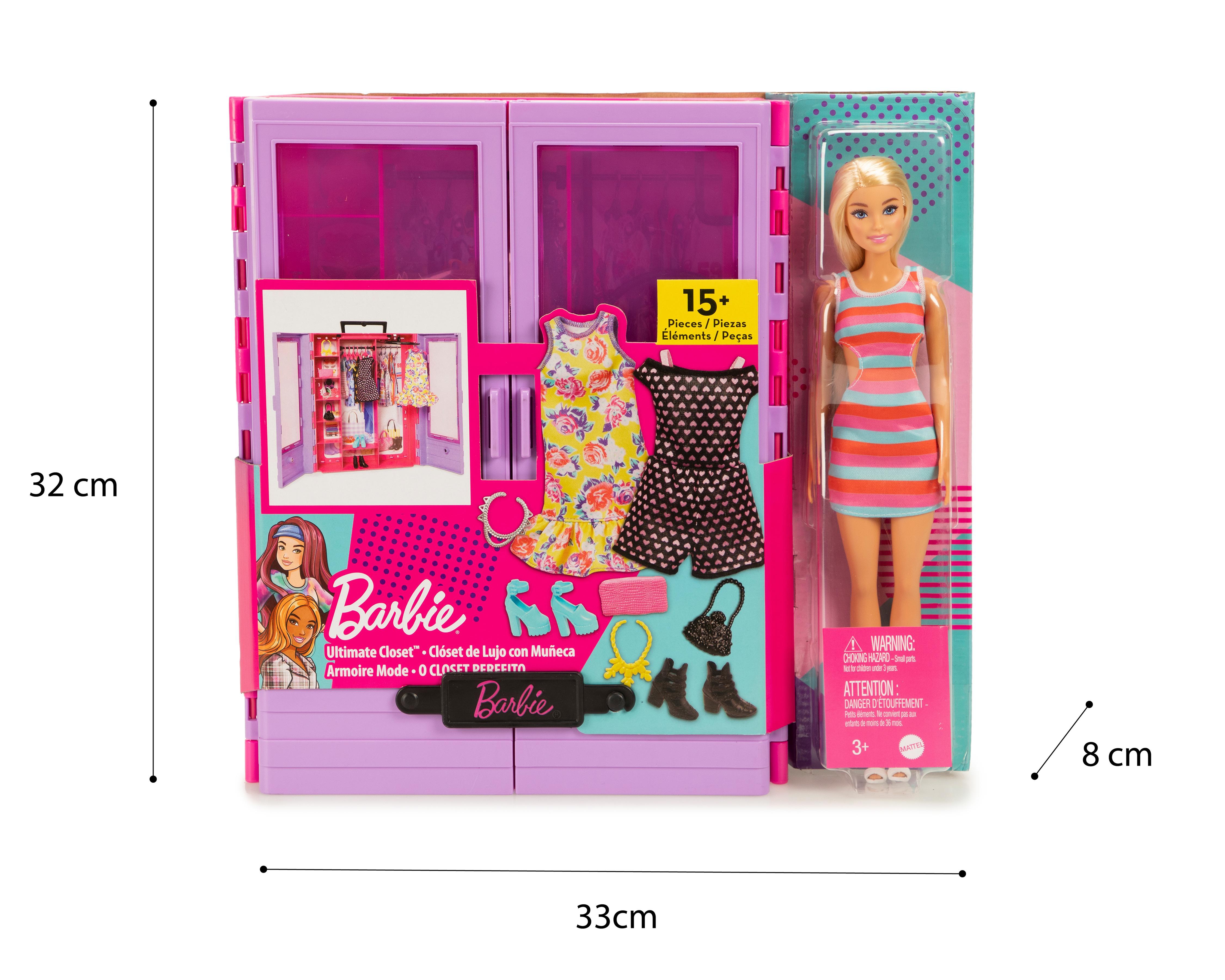 Closet de Lujo Barbie con Muneca Coppel