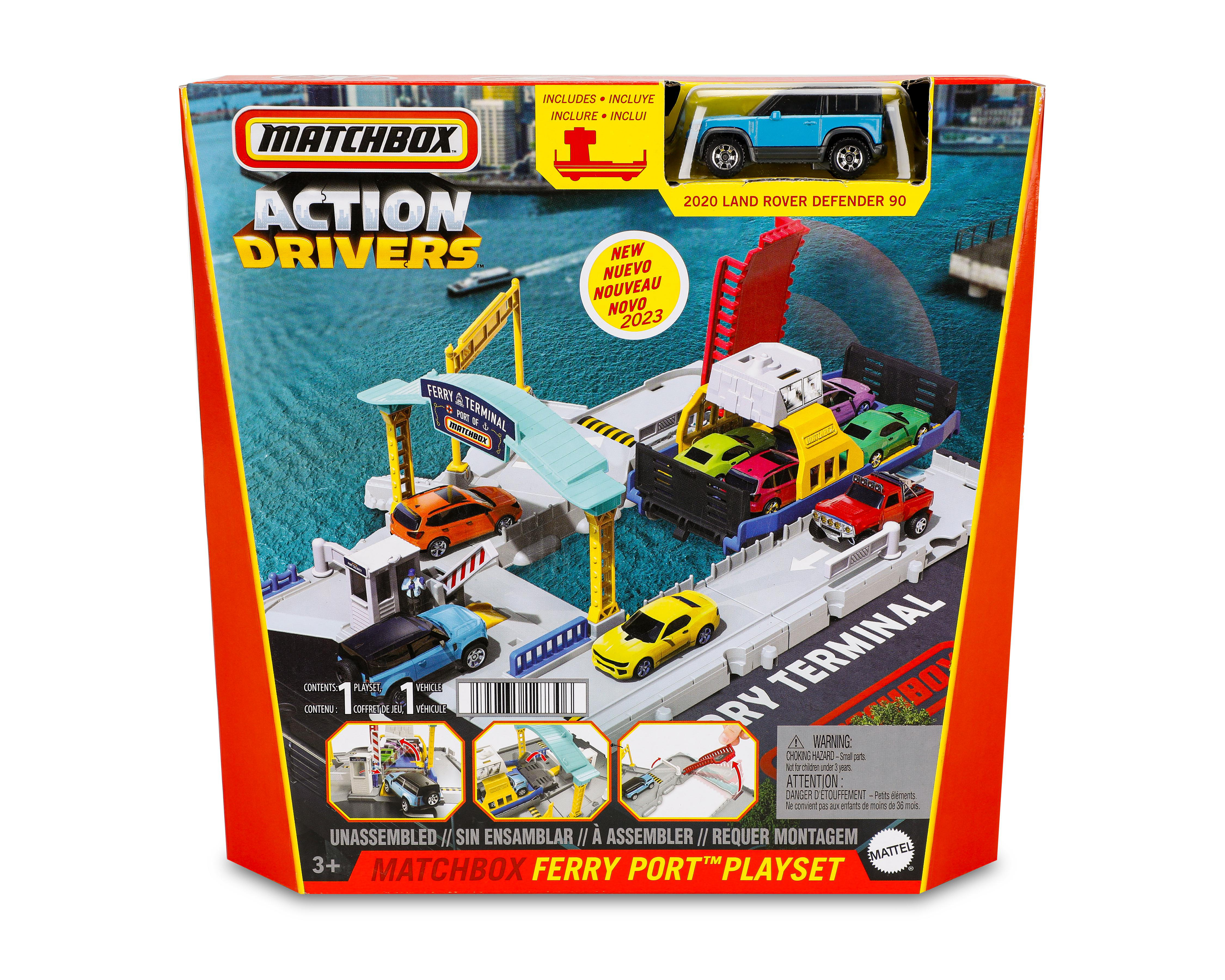 Pista de Carreras Matchbox Action Drivers Ferry Port