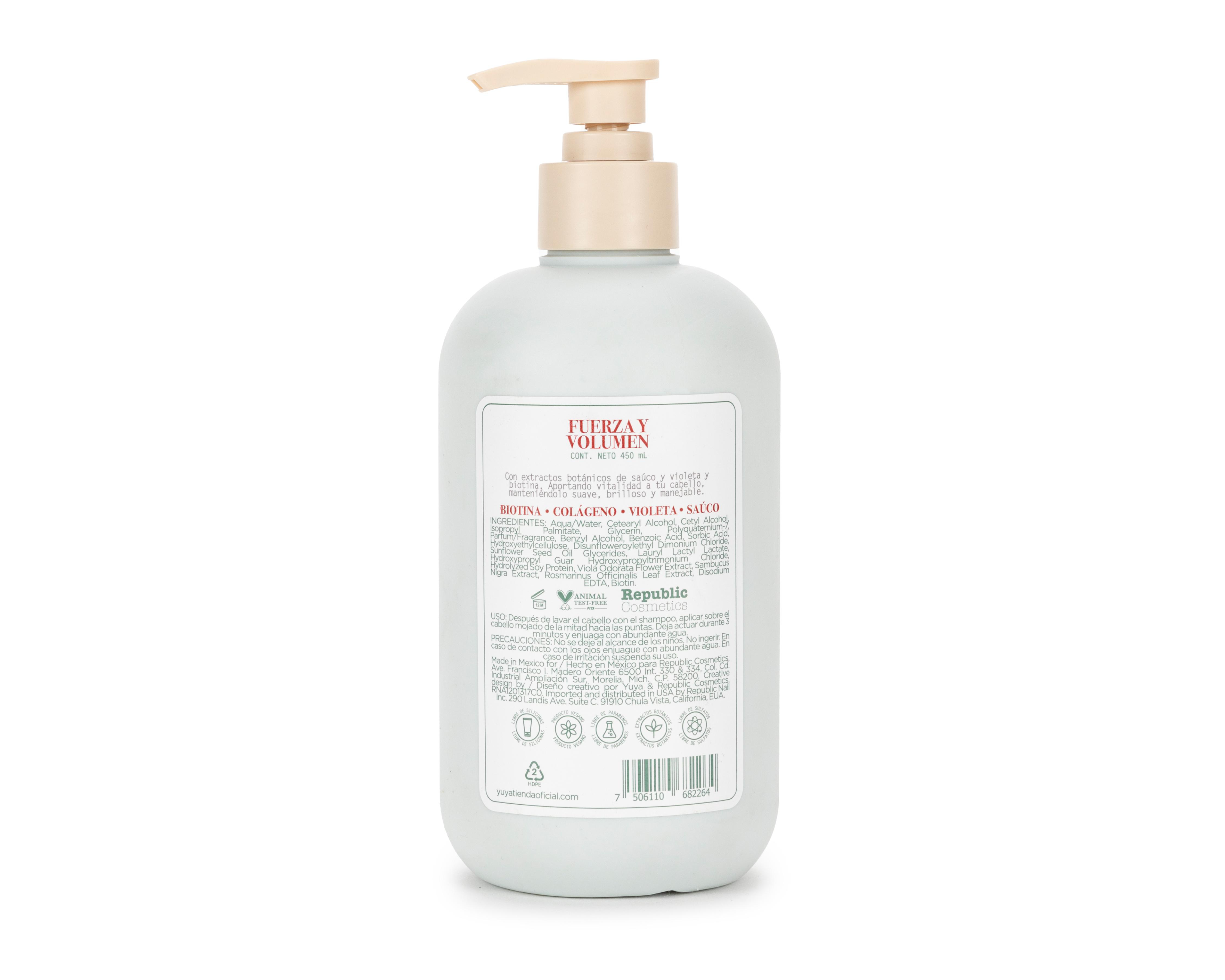 Foto 3 pulgar | Acondicionador Yuya Fuerza y Volumen Desenredante 450 ml