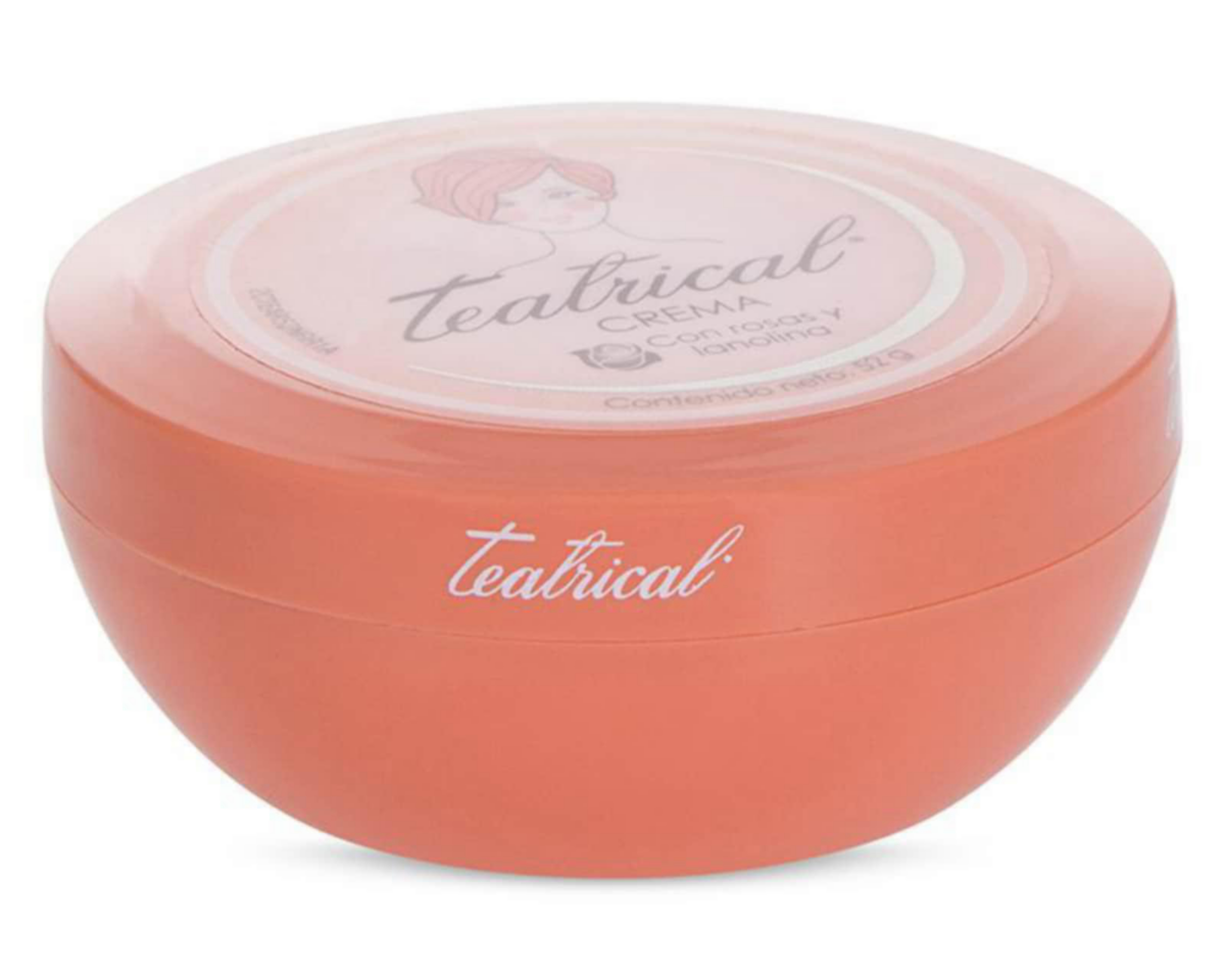 Crema Facial Teatrical Con Rosas y Lanolina