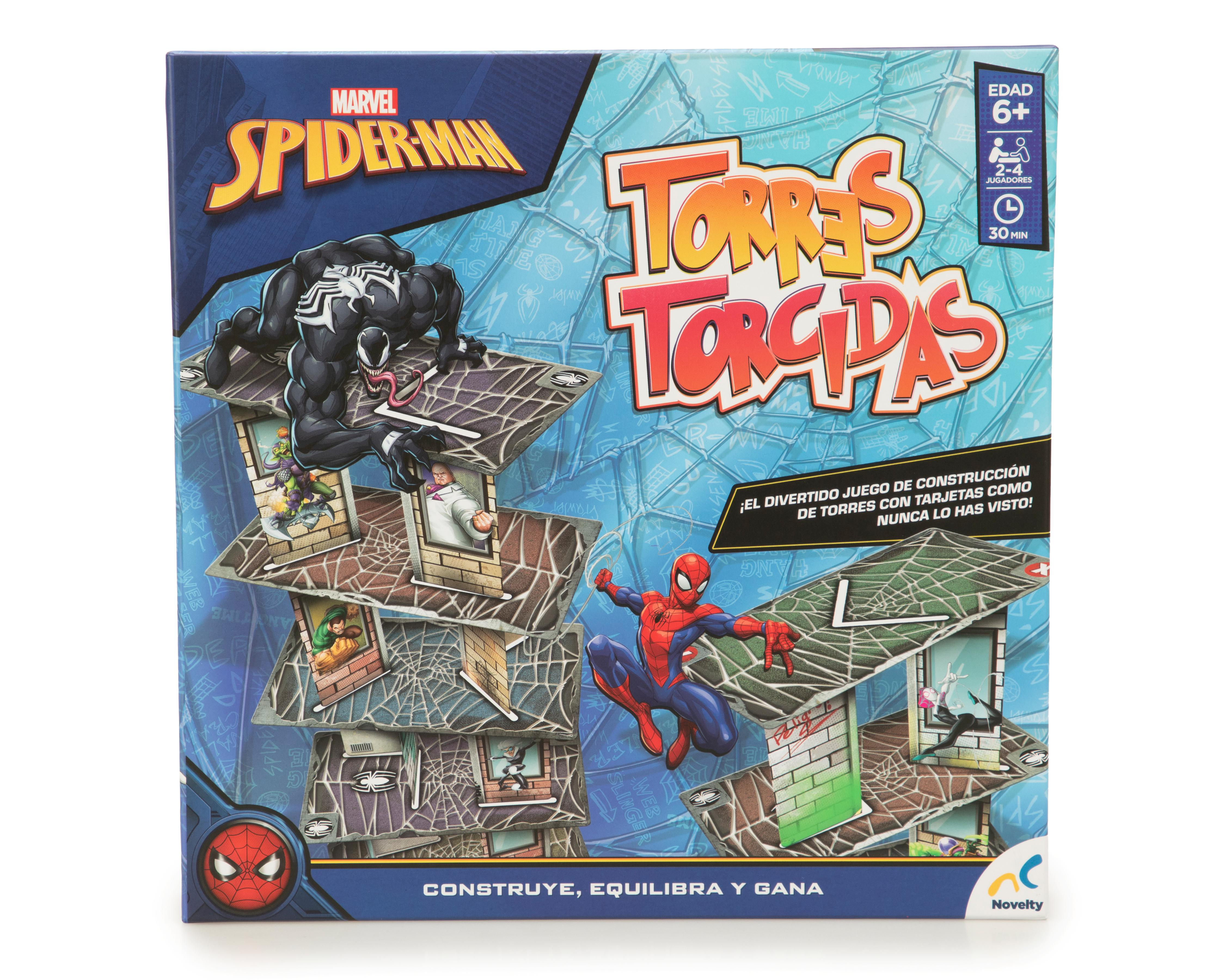 Foto 1 | Juego de Mesa Torres Torcidas Spiderman Novelty
