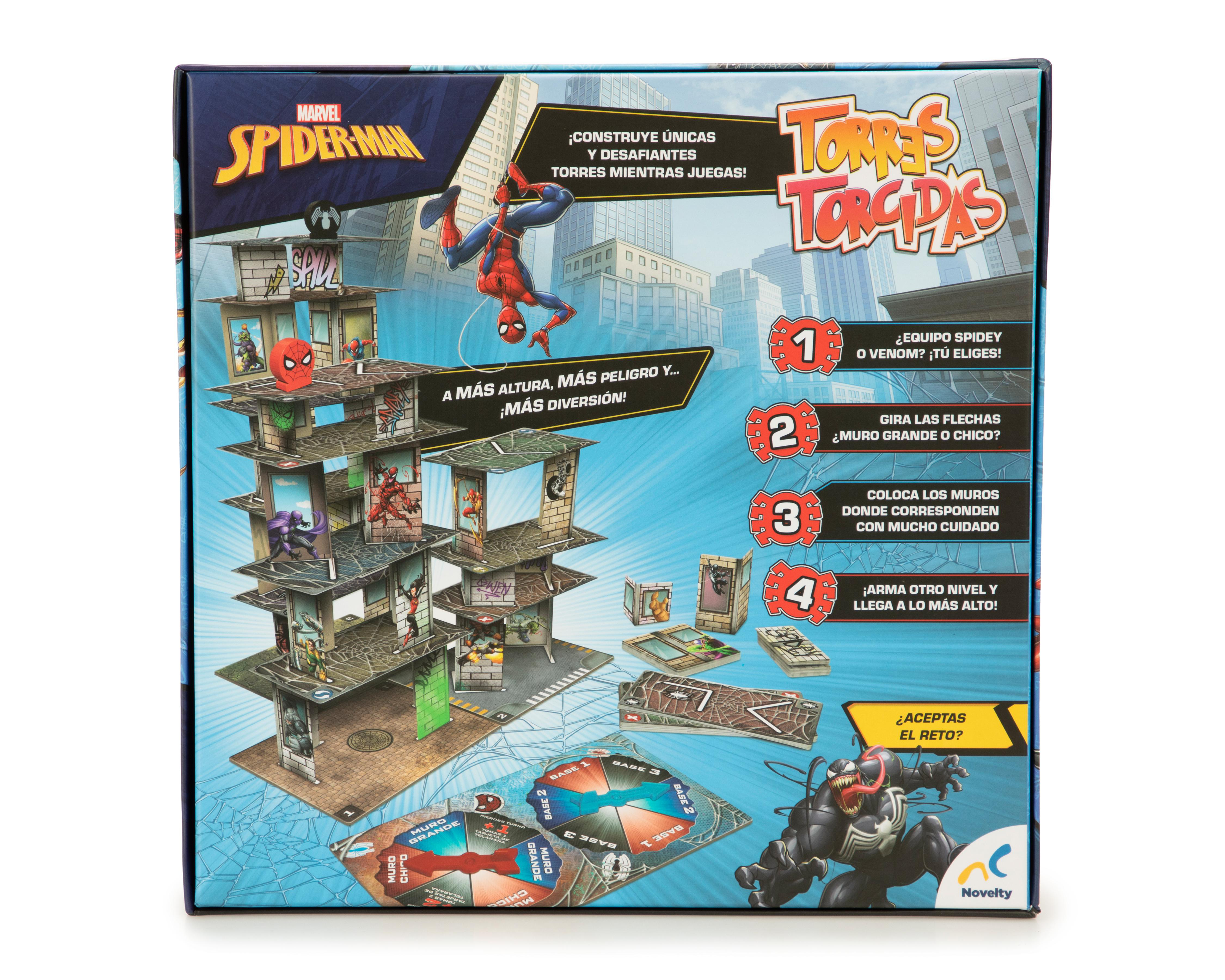 Foto 2 | Juego de Mesa Torres Torcidas Spiderman Novelty
