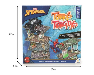 Foto 3 | Juego de Mesa Torres Torcidas Spiderman Novelty