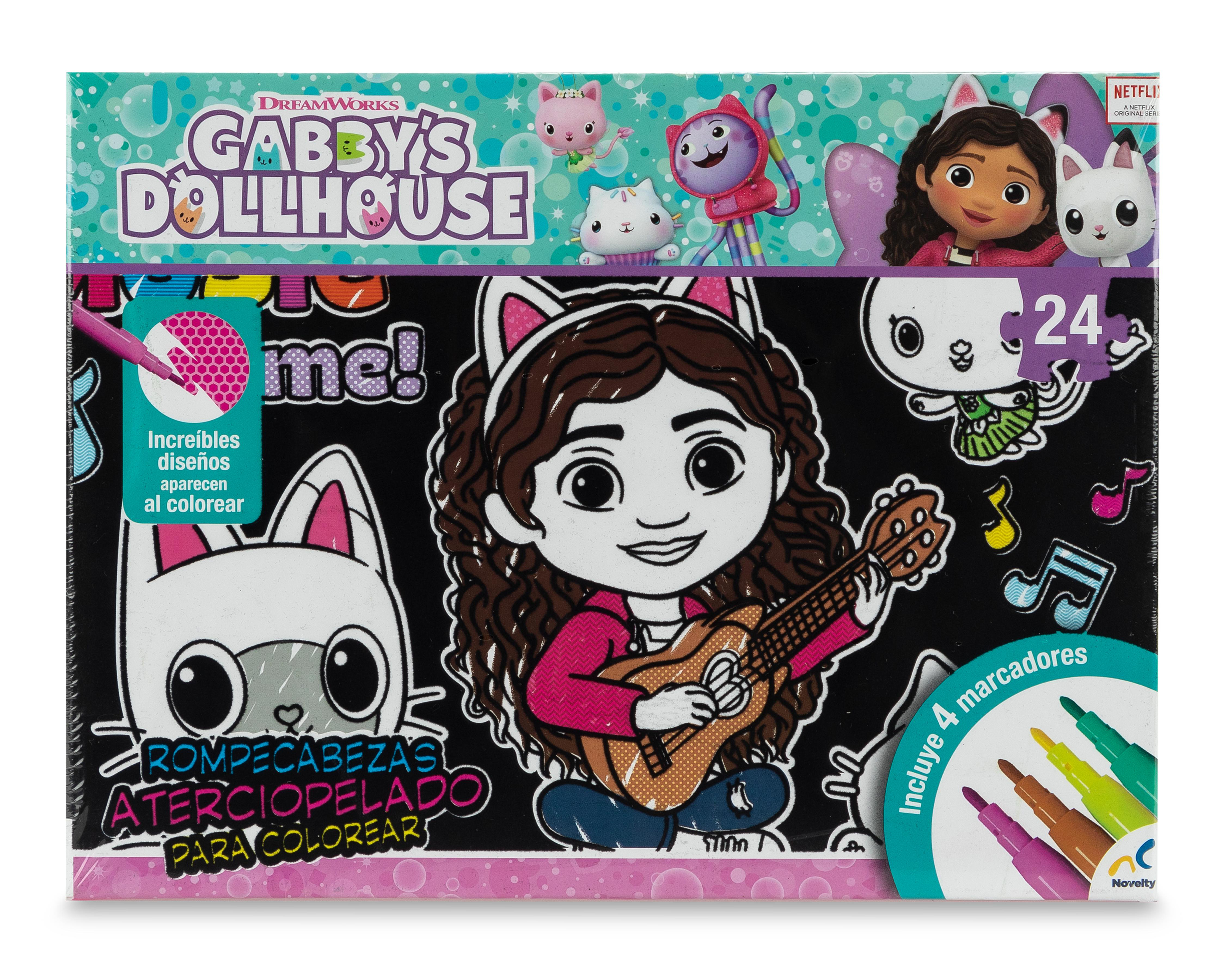 Foto 2 pulgar | Rompecabezas para Colorear Gabby's Dollhouse 24 Piezas