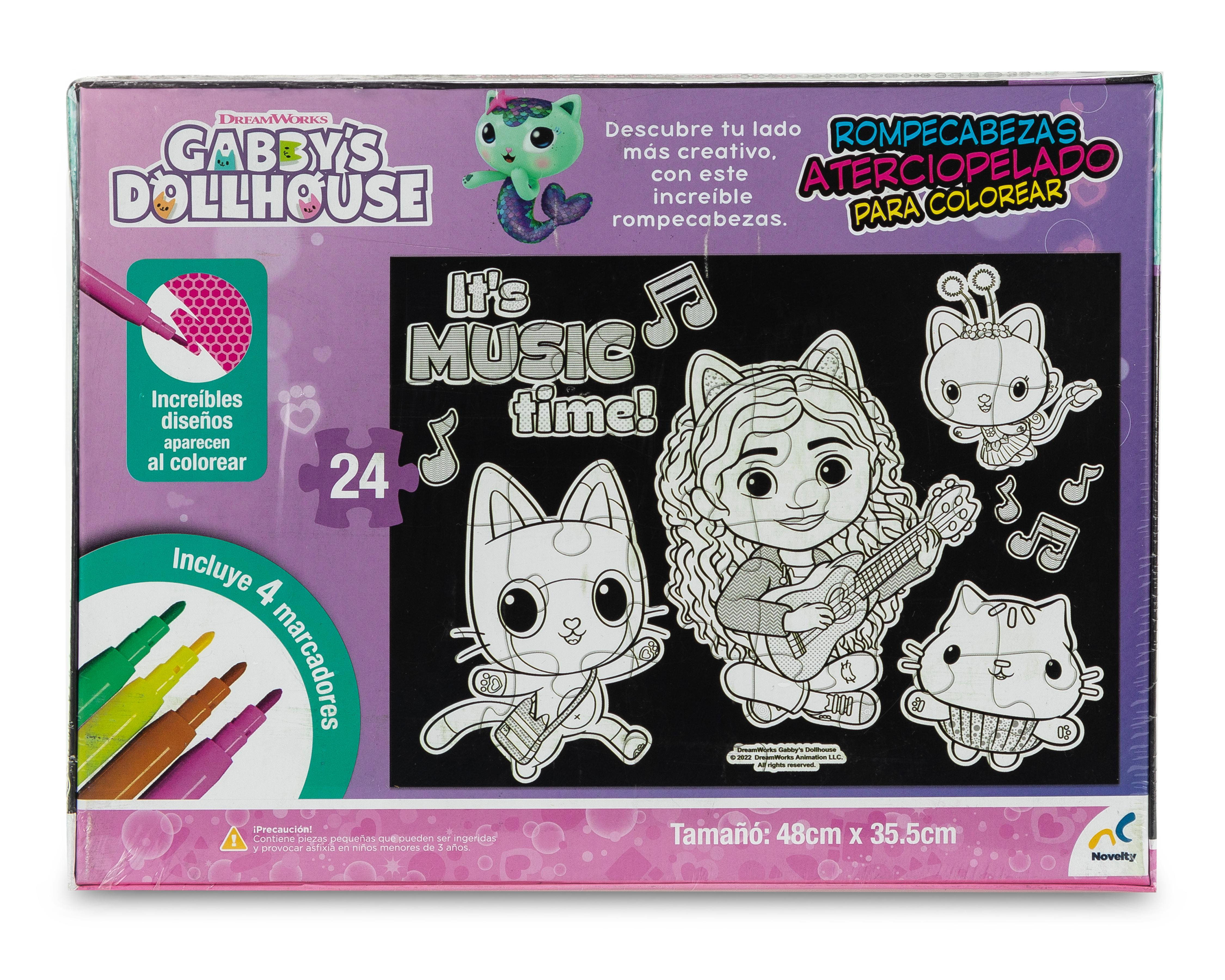 Foto 3 pulgar | Rompecabezas para Colorear Gabby's Dollhouse 24 Piezas