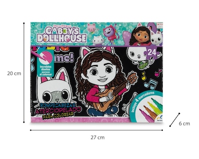 Foto 3 | Rompecabezas para Colorear Gabby's Dollhouse 24 Piezas