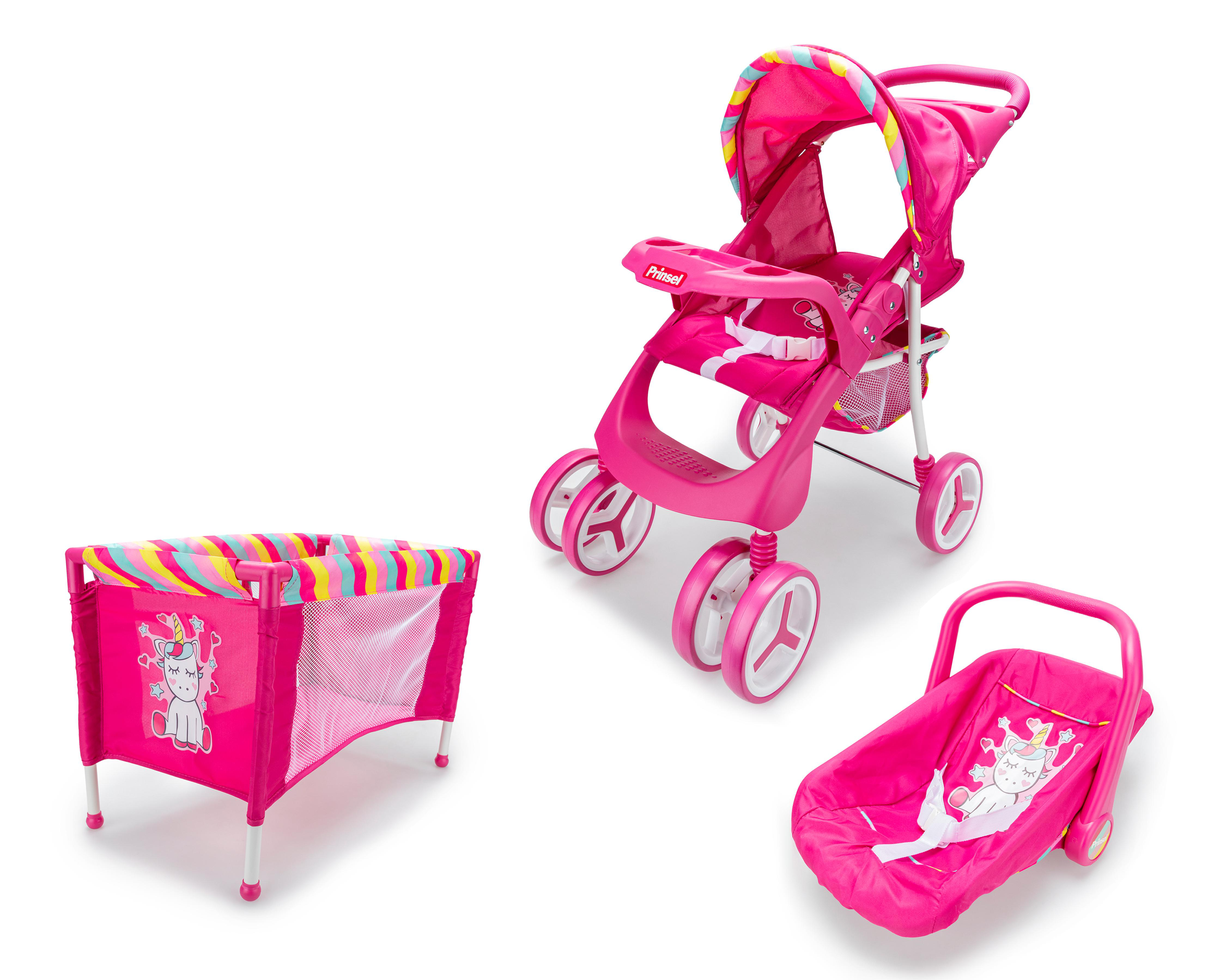 Set de Carriola para Muñecas Prinsel Triss Doll Unicornio $1,349