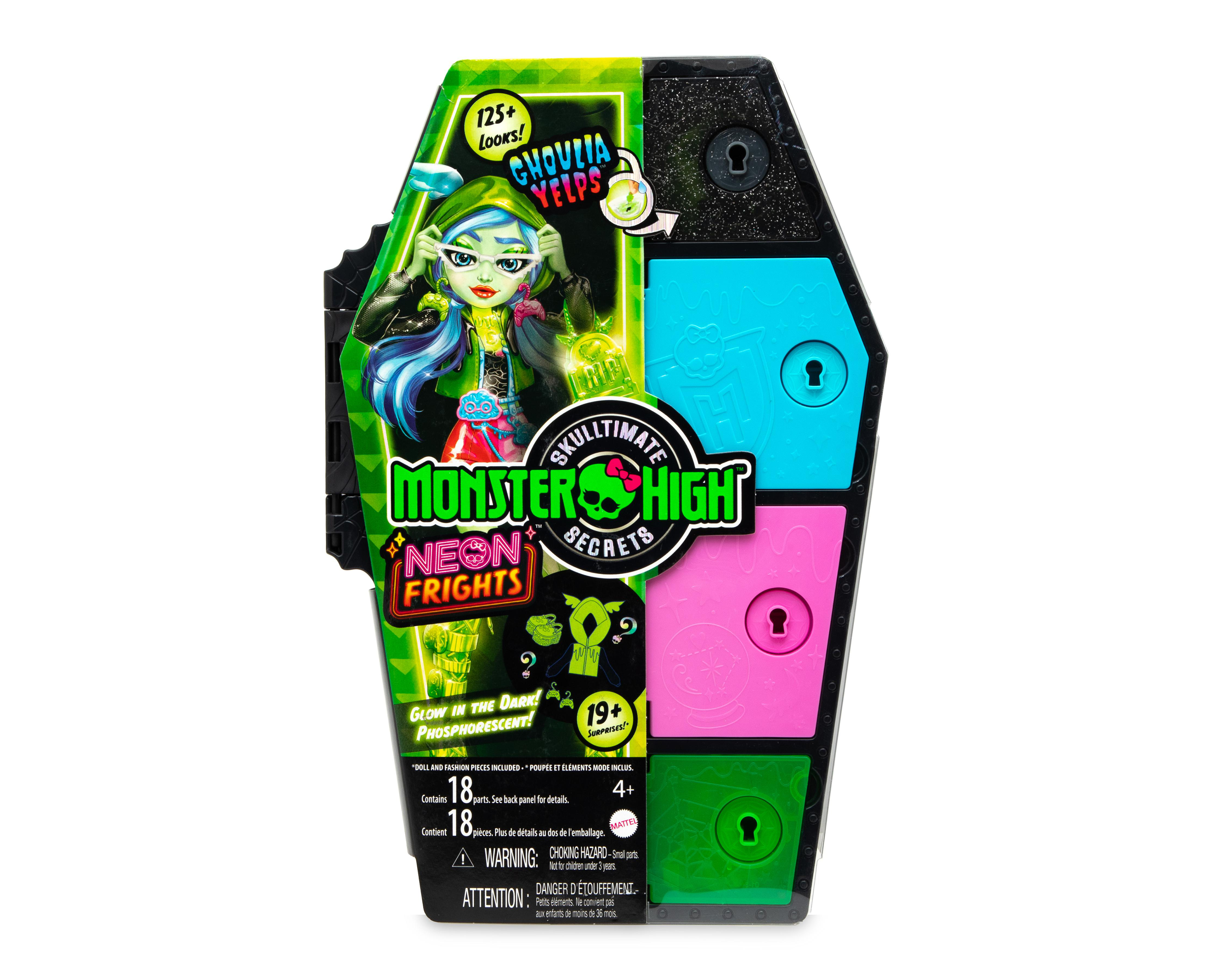 Foto 5 | Muñeca Monster High Secret Sustos Neón