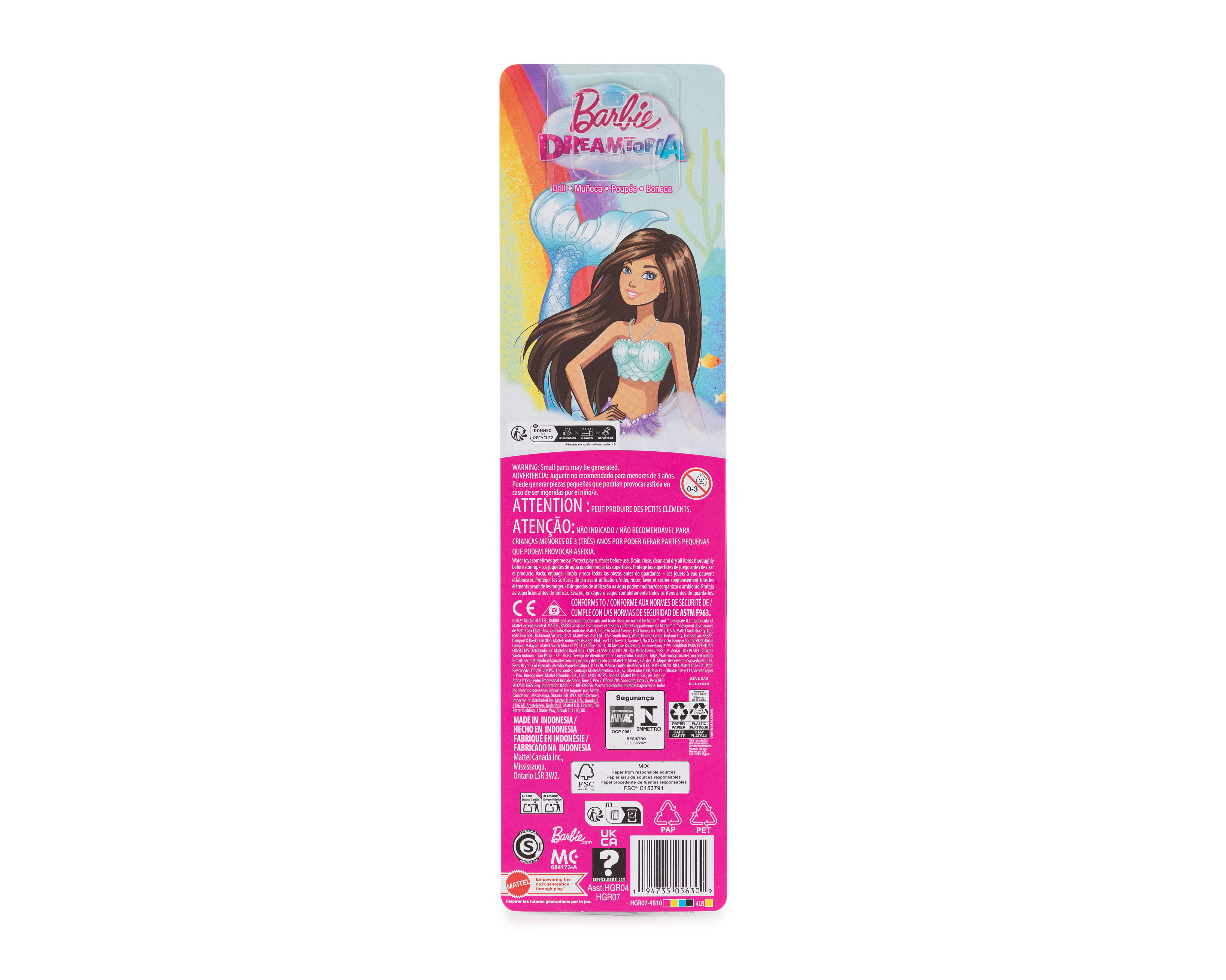 Foto 3 pulgar | Muñeca Barbie Fantasía Sirena
