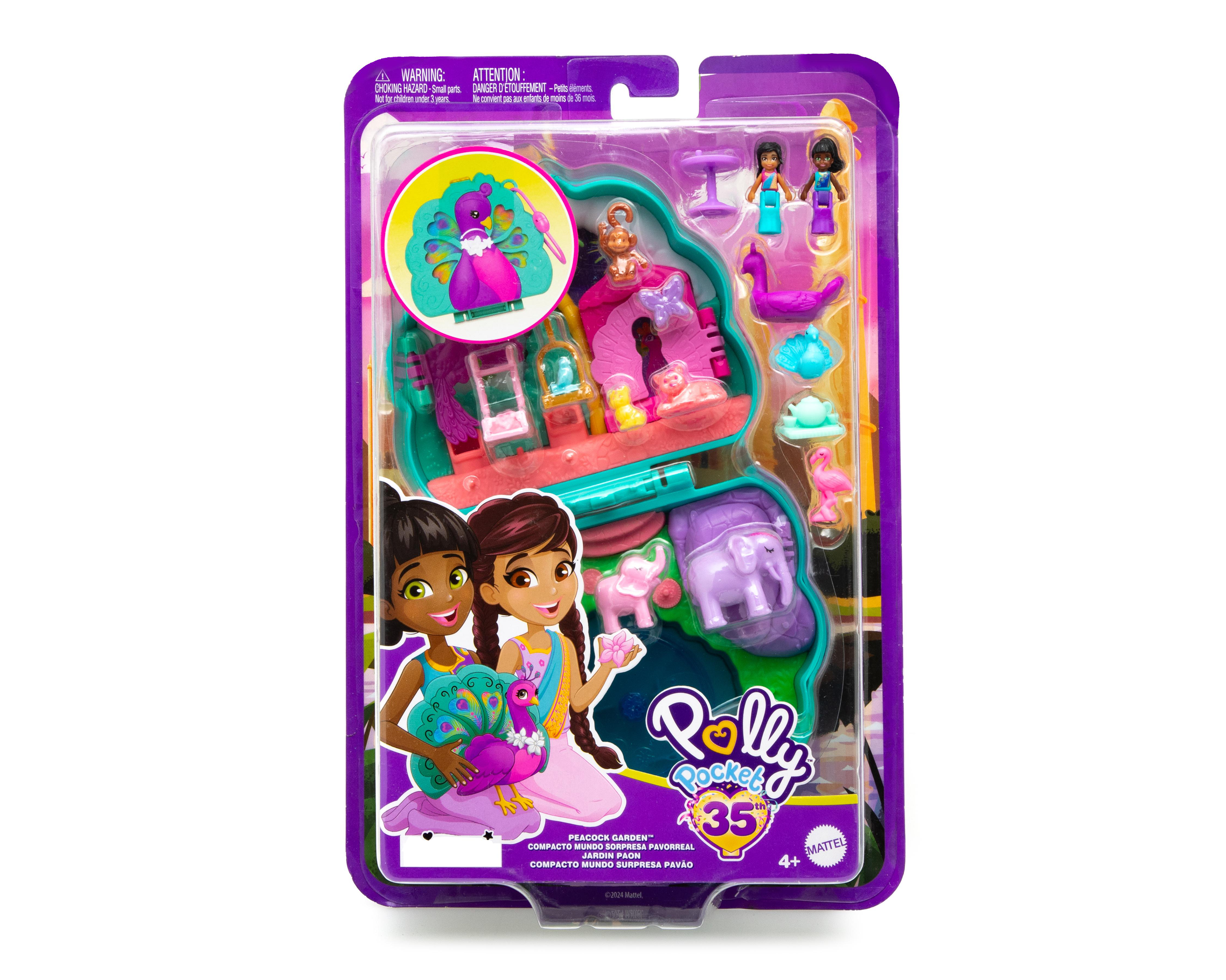 Foto 8 pulgar | Polly Pocket Mundo Sorpresa Pavorreal