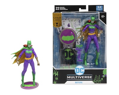 Foto 4 | Figura de Acción McFarlane Batgirl Jokerizada Gold Label