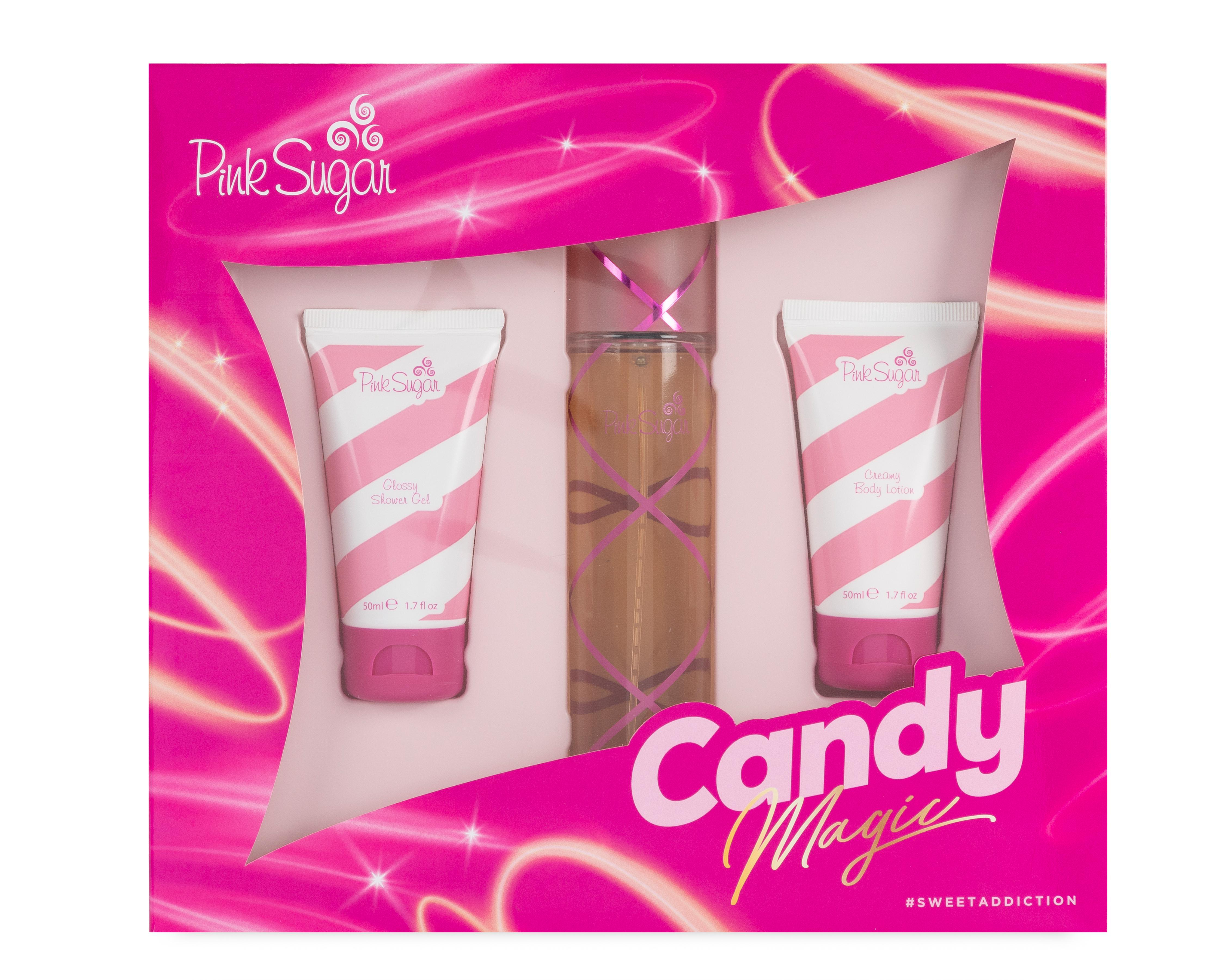 Foto 2 pulgar | Estuche para Mujer Aquolina Pink Sugar Candy Magic 3 Piezas
