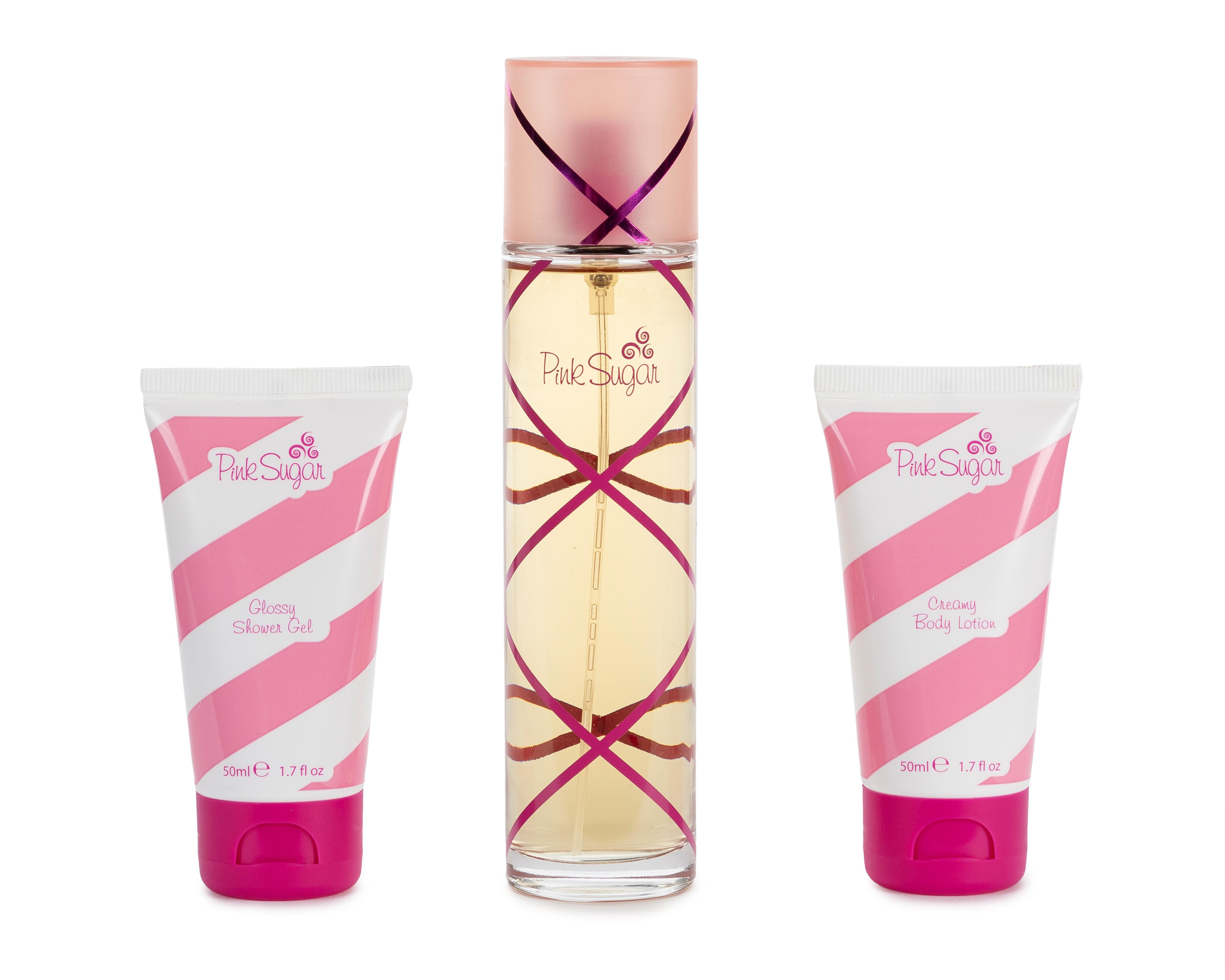 Foto 3 pulgar | Estuche para Mujer Aquolina Pink Sugar Candy Magic 3 Piezas
