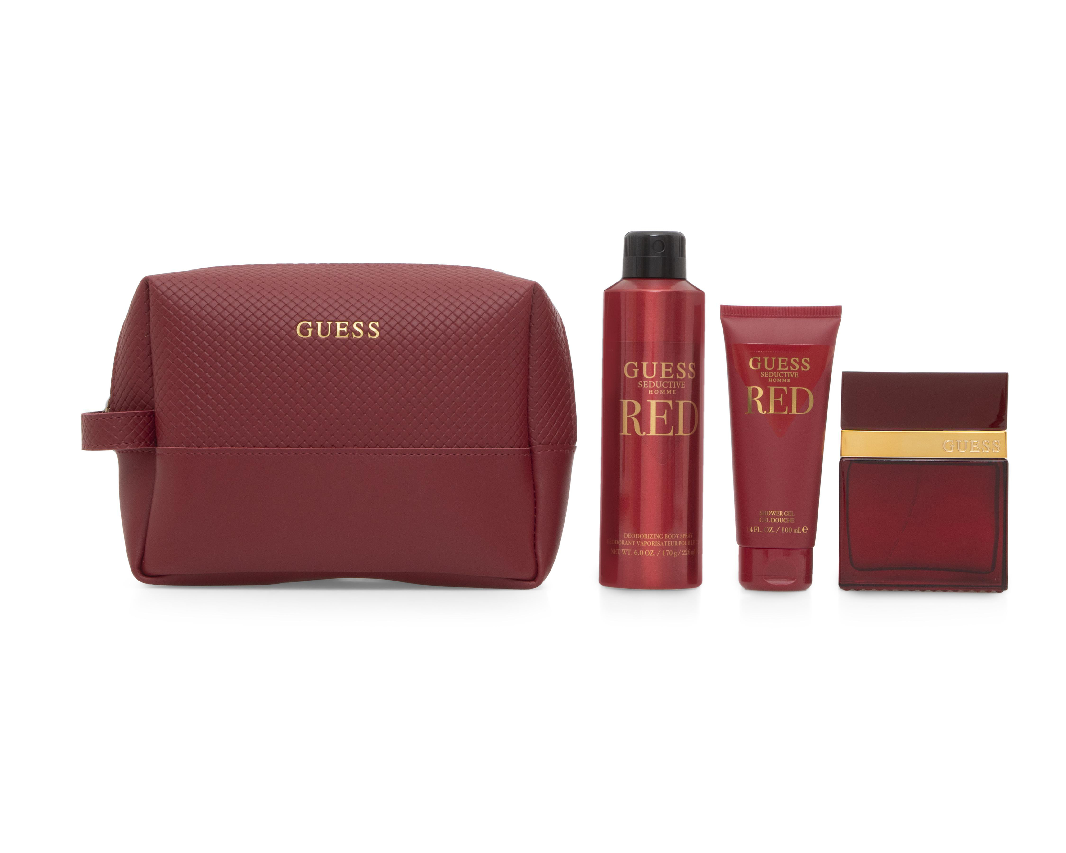 Foto 2 pulgar | Estuche para Hombre Guess Seductive Homme Red 4 Piezas
