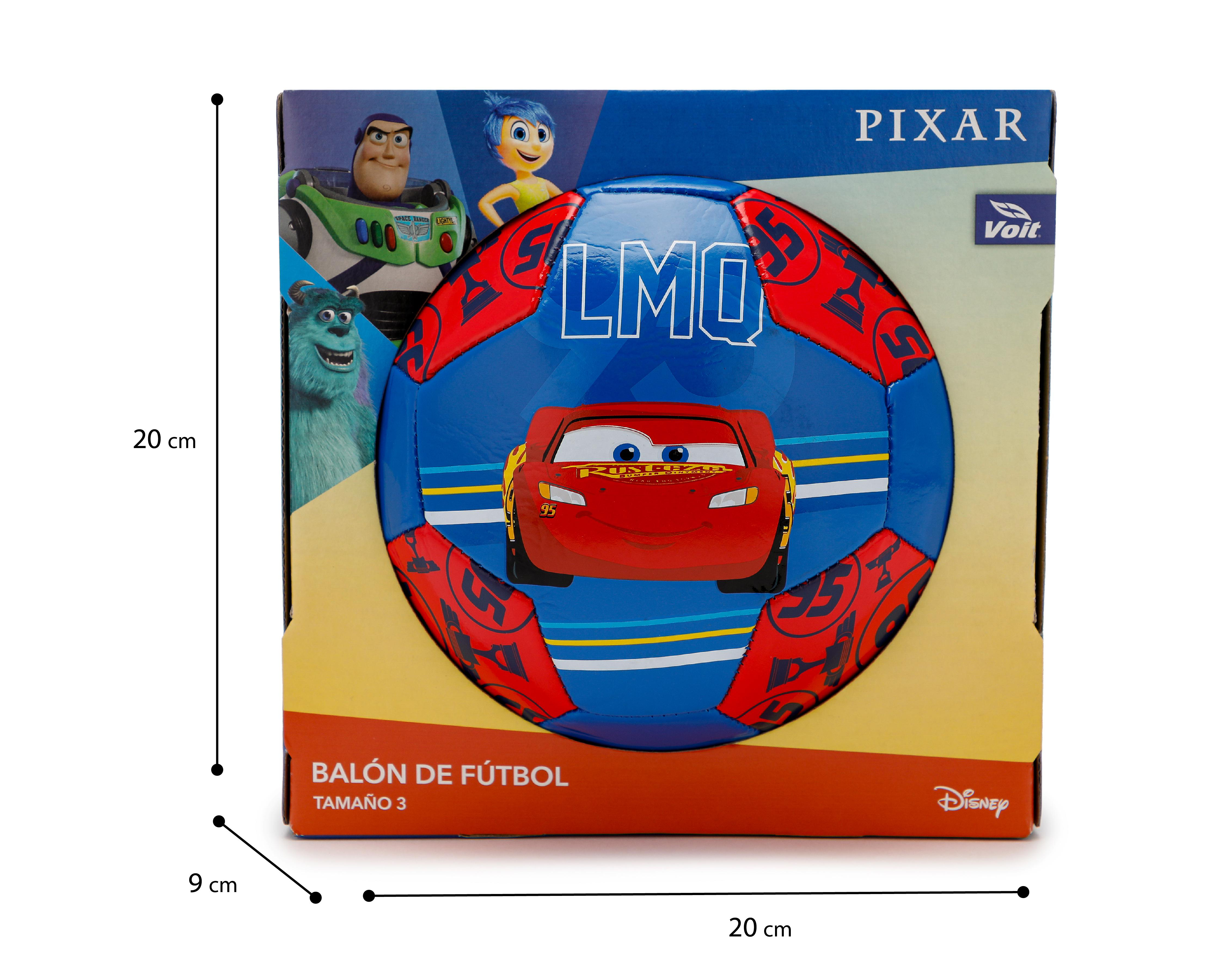 Foto 5 pulgar | Balón para Futbol Voit Disney Pixar Cars Tamaño 3