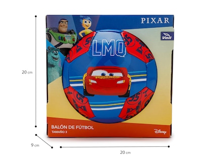Foto 4 | Balón para Futbol Voit Disney Pixar Cars Tamaño 3