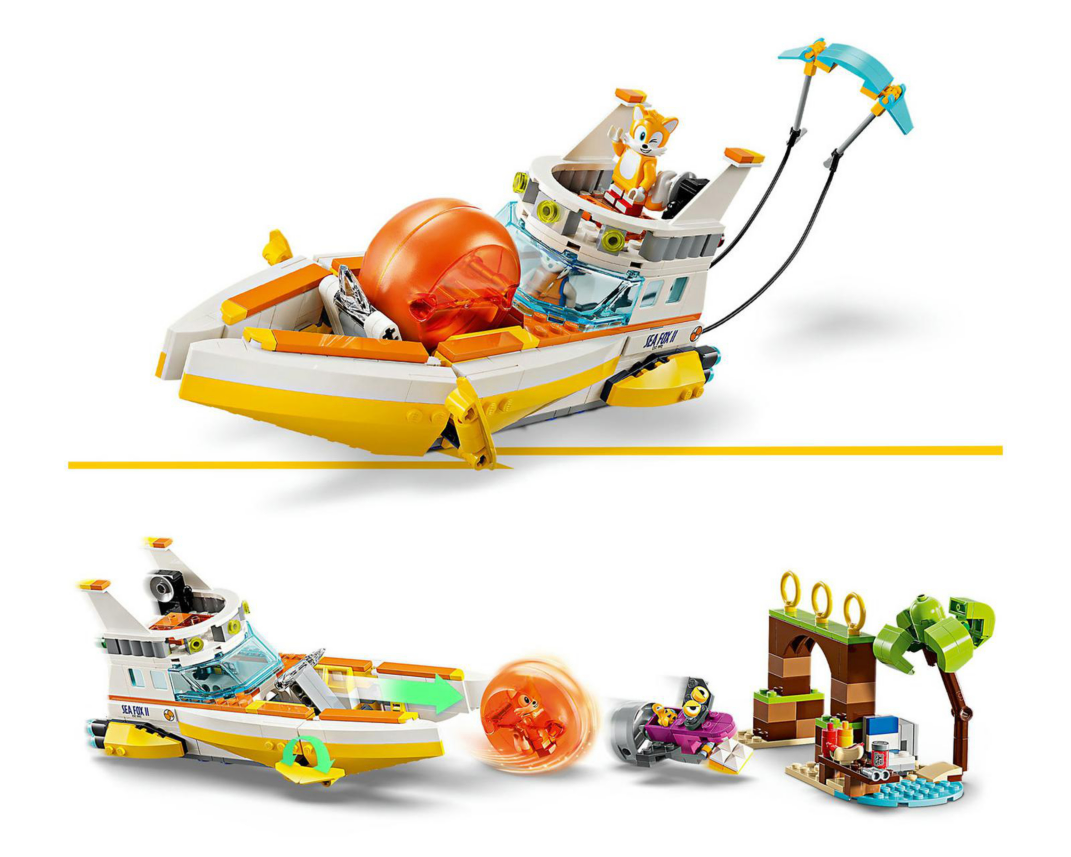 Foto 8 pulgar | LEGO Sonic The Hedgehog: Barco de Aventuras de Tails