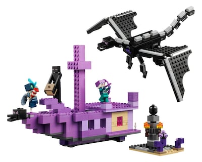 Foto 3 | LEGO Minecraft: El Dragón Ender y el Barco del End