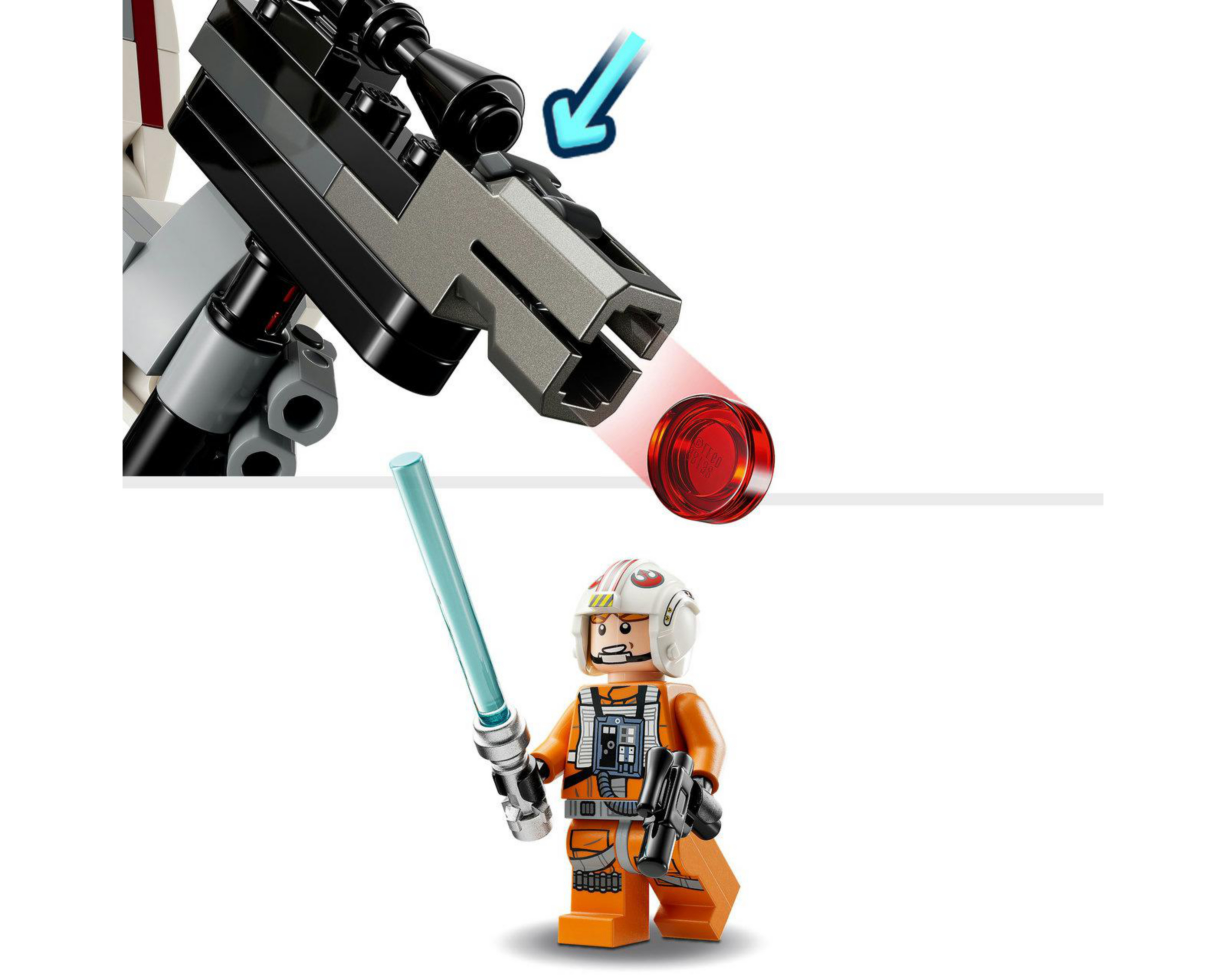 Foto 9 pulgar | LEGO Star Wars: Meca Ala-X de Luke Skywalker