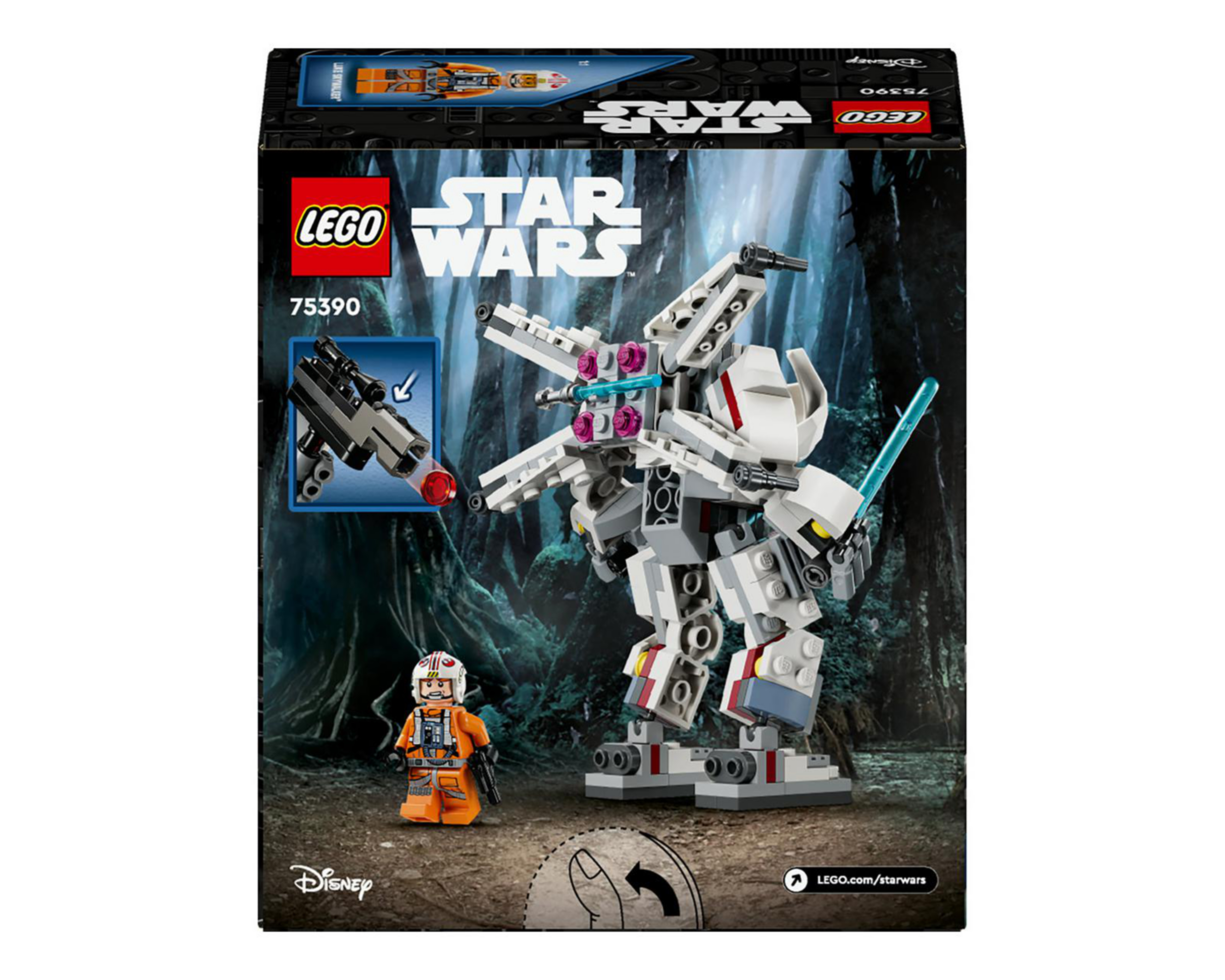 Foto 9 | LEGO Star Wars: Meca Ala-X de Luke Skywalker
