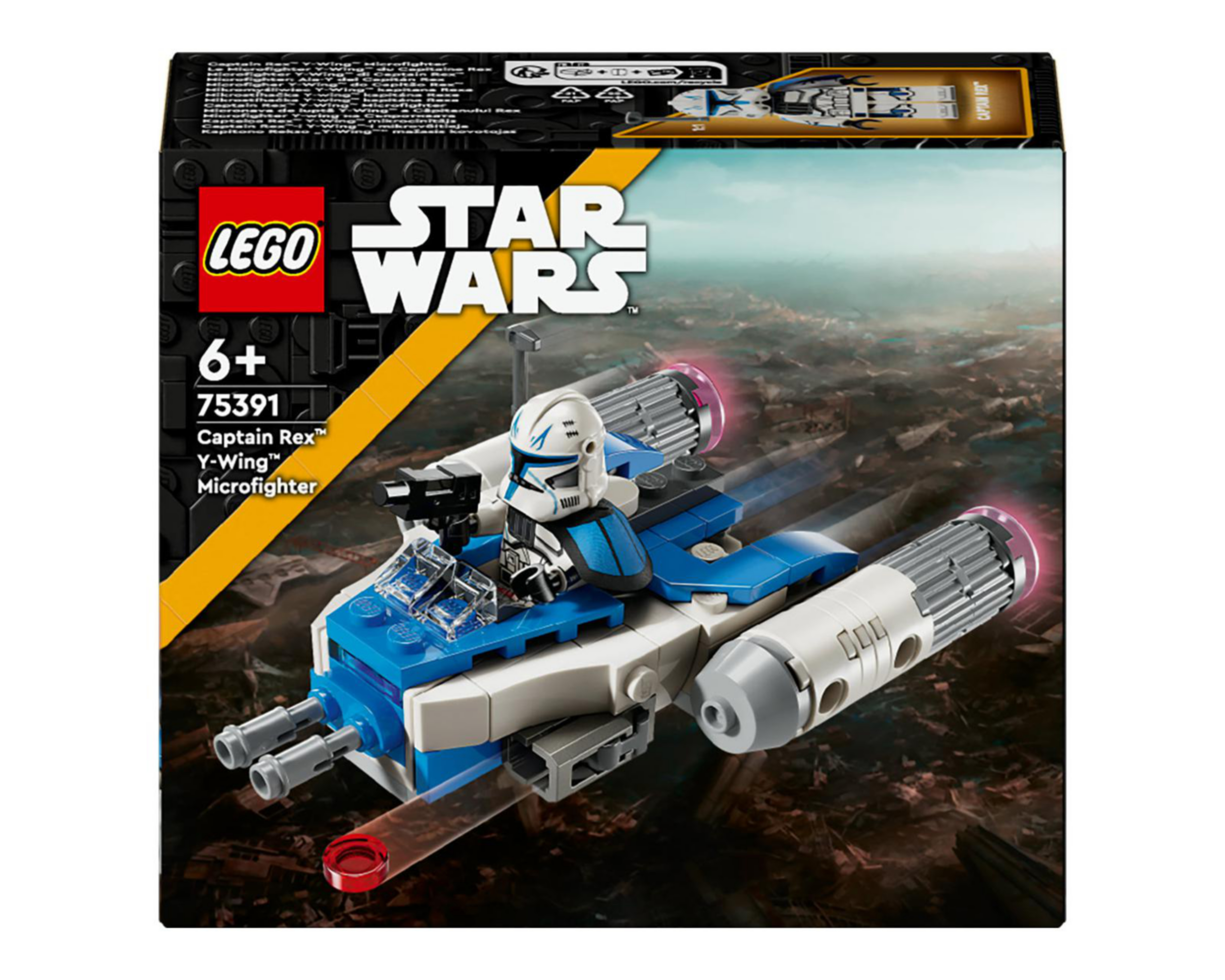 Foto 3 pulgar | LEGO Star Wars: Microfighter Ala-Y del Capitán Rex