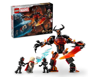 Foto 1 | LEGO Marvel: Thor vs. Figura para Construir de Surtur