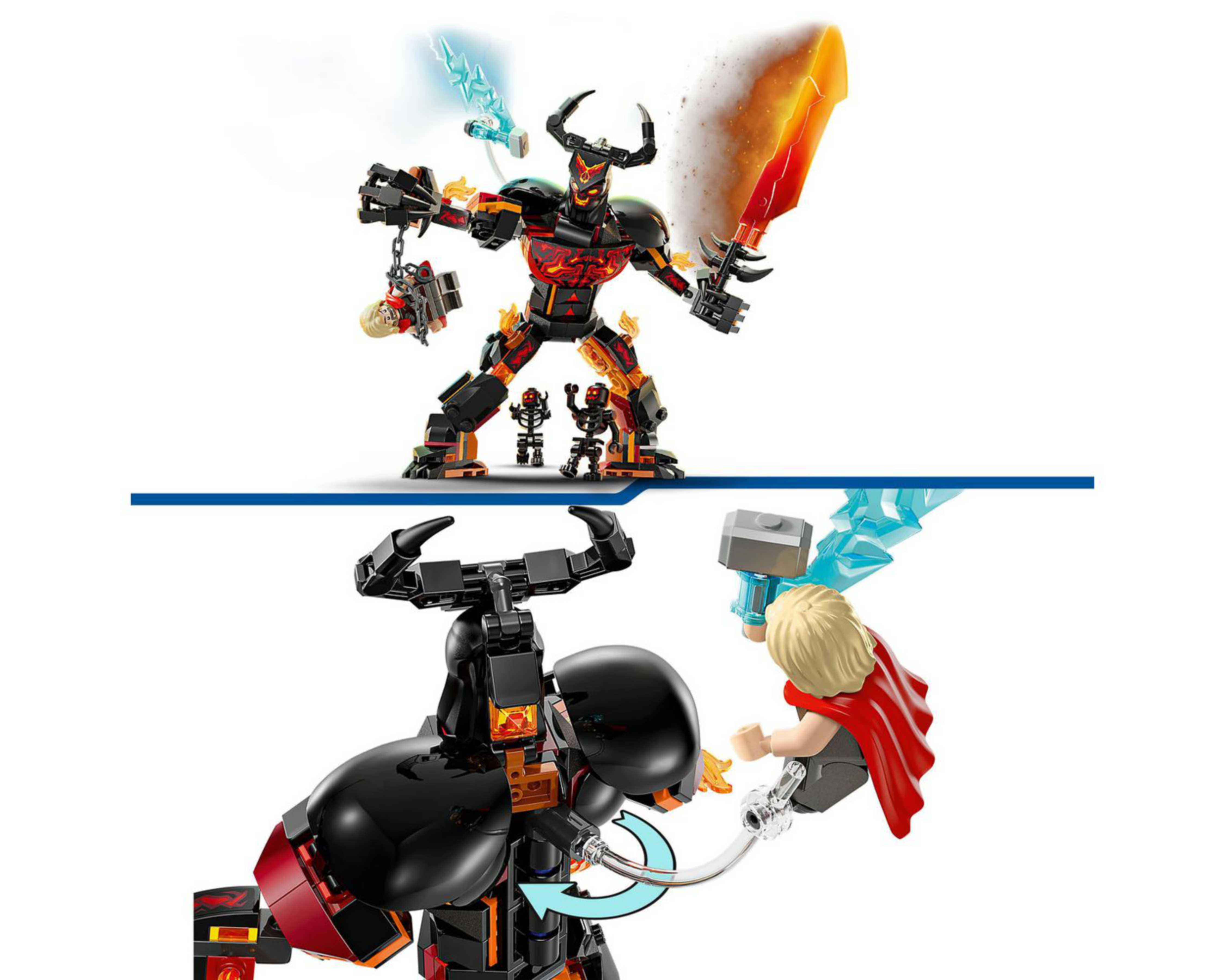 Foto 7 | LEGO Marvel: Thor vs. Figura para Construir de Surtur