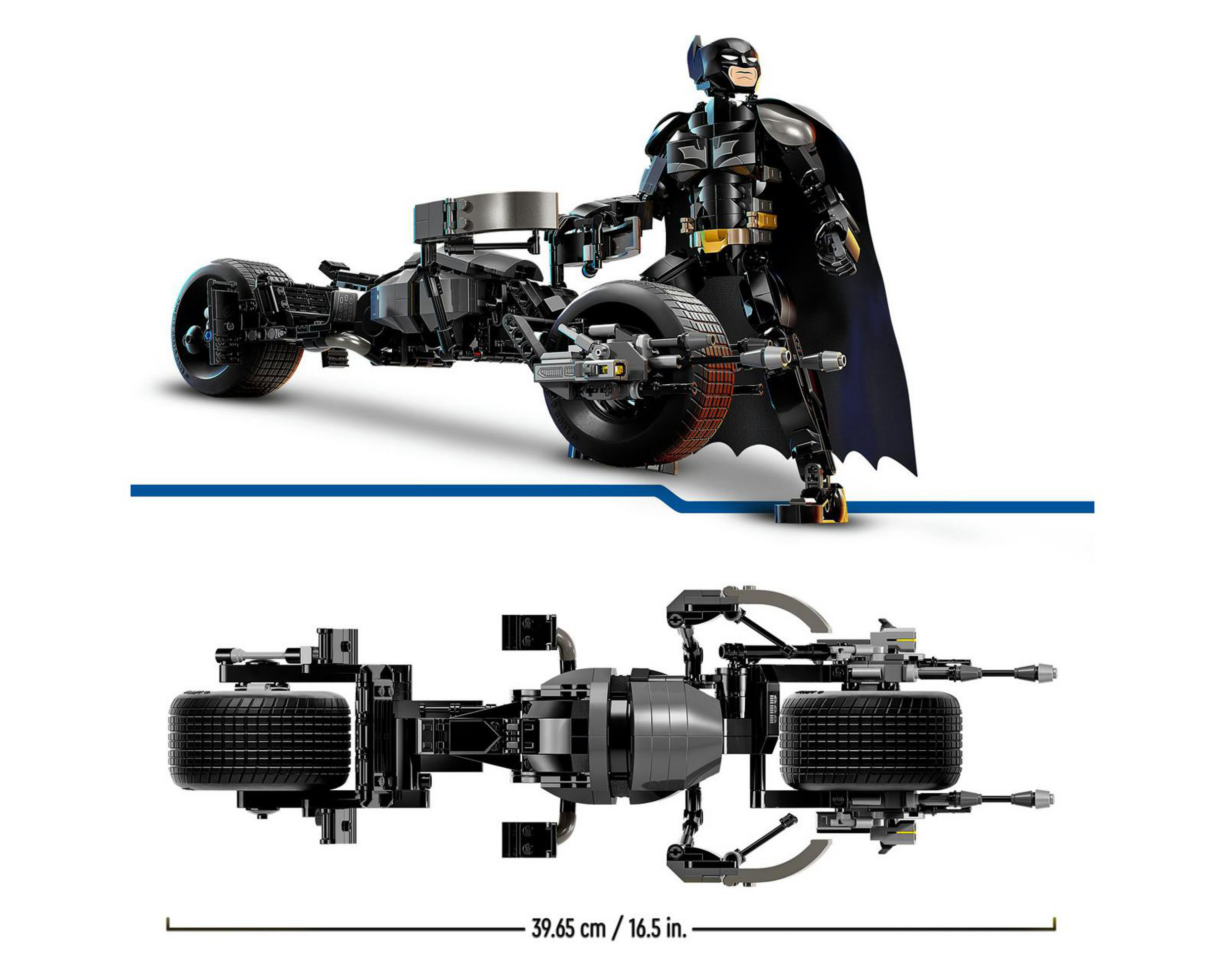 Foto 9 pulgar | Lego DC Batman: Figura para Construir: Batman y Moto Bat-Pod