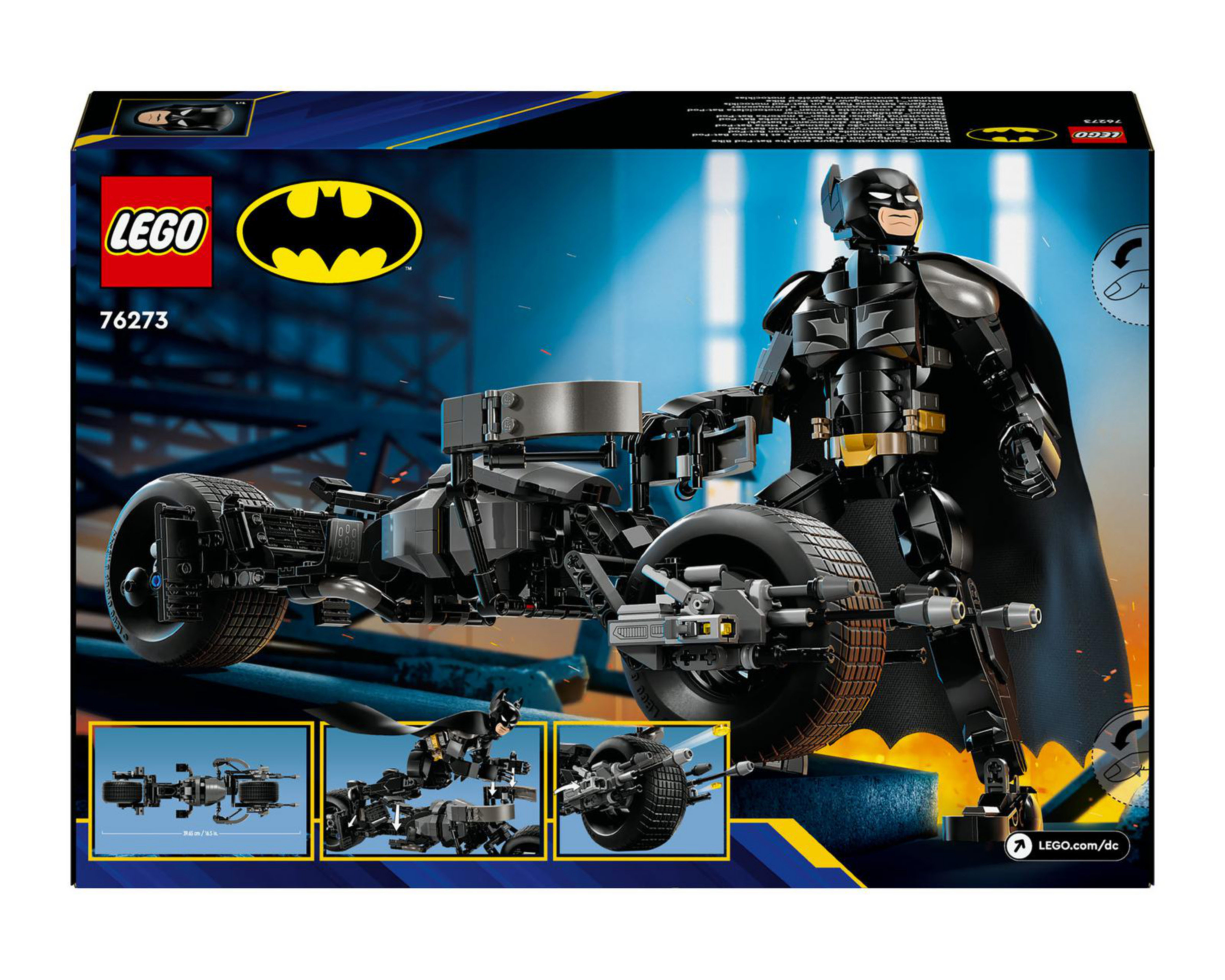 Foto 10 pulgar | Lego DC Batman: Figura para Construir: Batman y Moto Bat-Pod