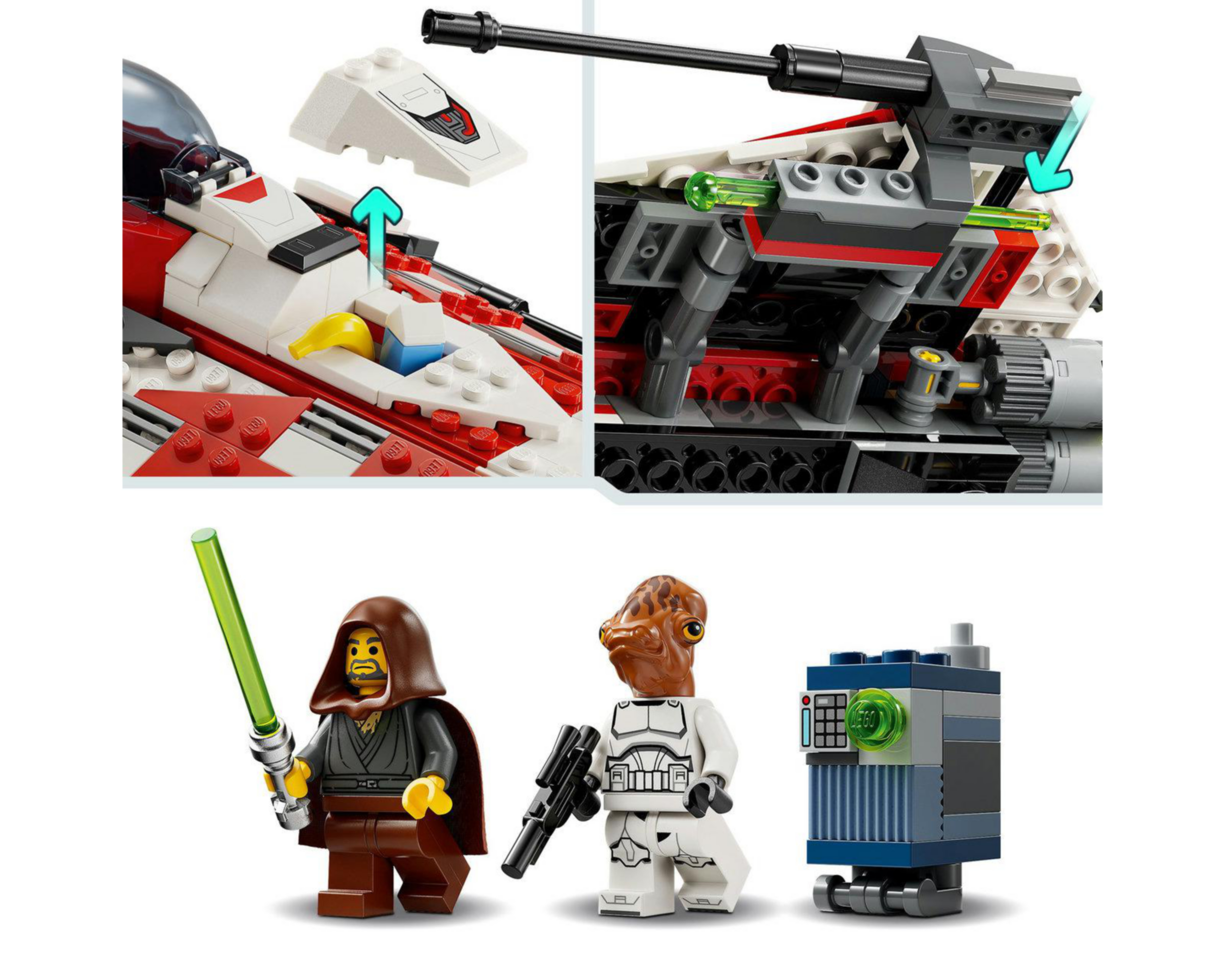 Foto 9 pulgar | LEGO Star Wars: Rebuild the Galaxy Jedi Bob's Starfighter 305 Piezas