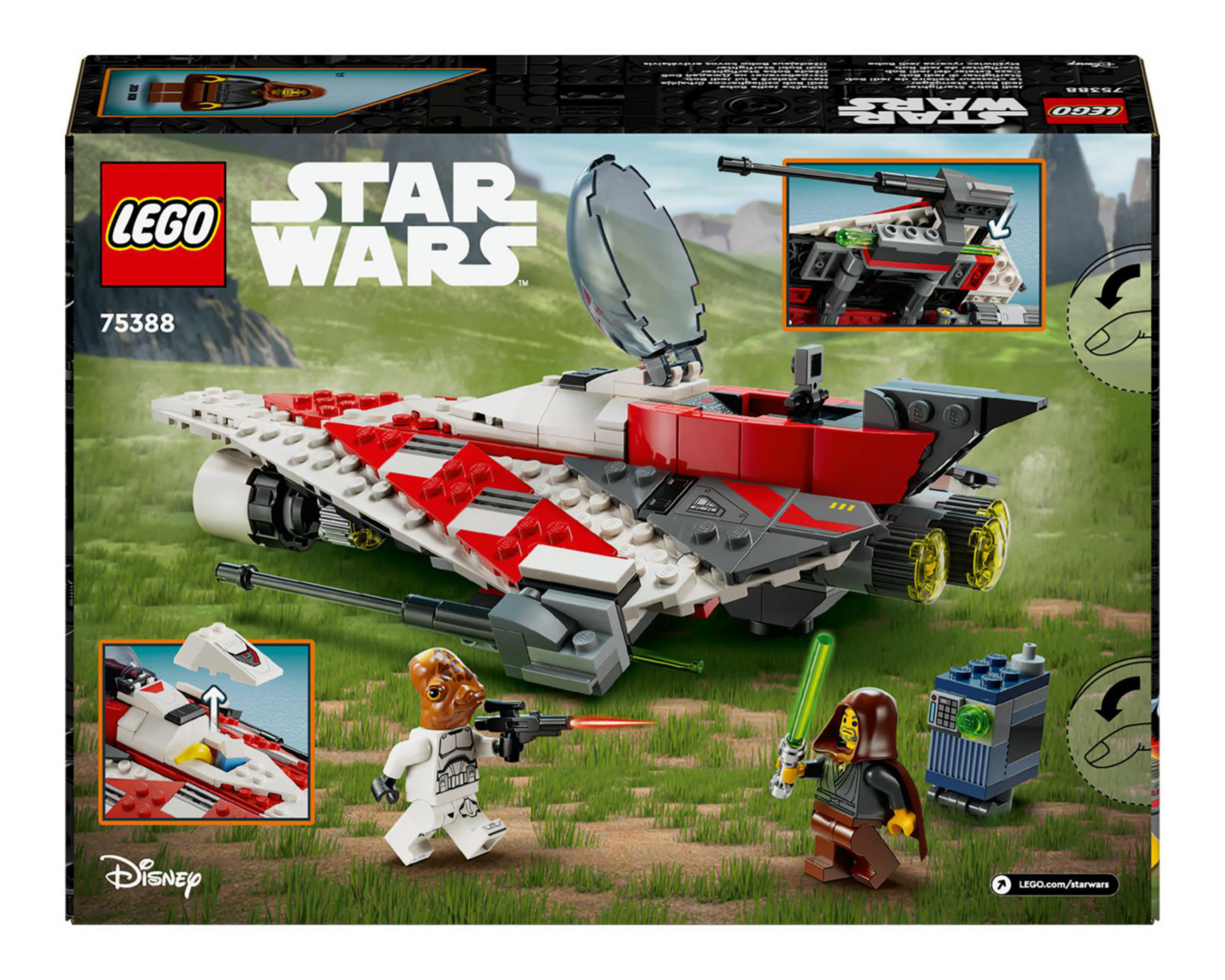 Foto 10 pulgar | LEGO Star Wars: Rebuild the Galaxy Jedi Bob's Starfighter 305 Piezas