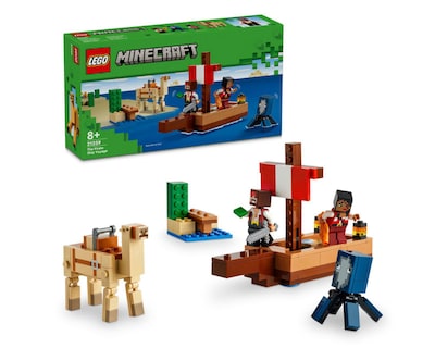 Foto 1 | LEGO Minecraft: El Viaje en el Barco Pirata