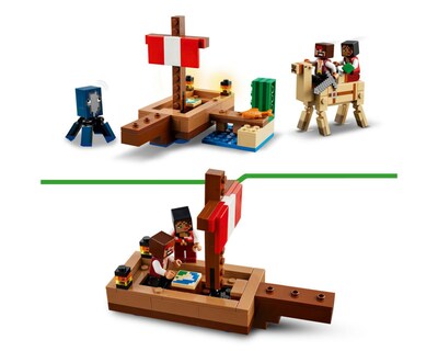 Foto 7 | LEGO Minecraft: El Viaje en el Barco Pirata