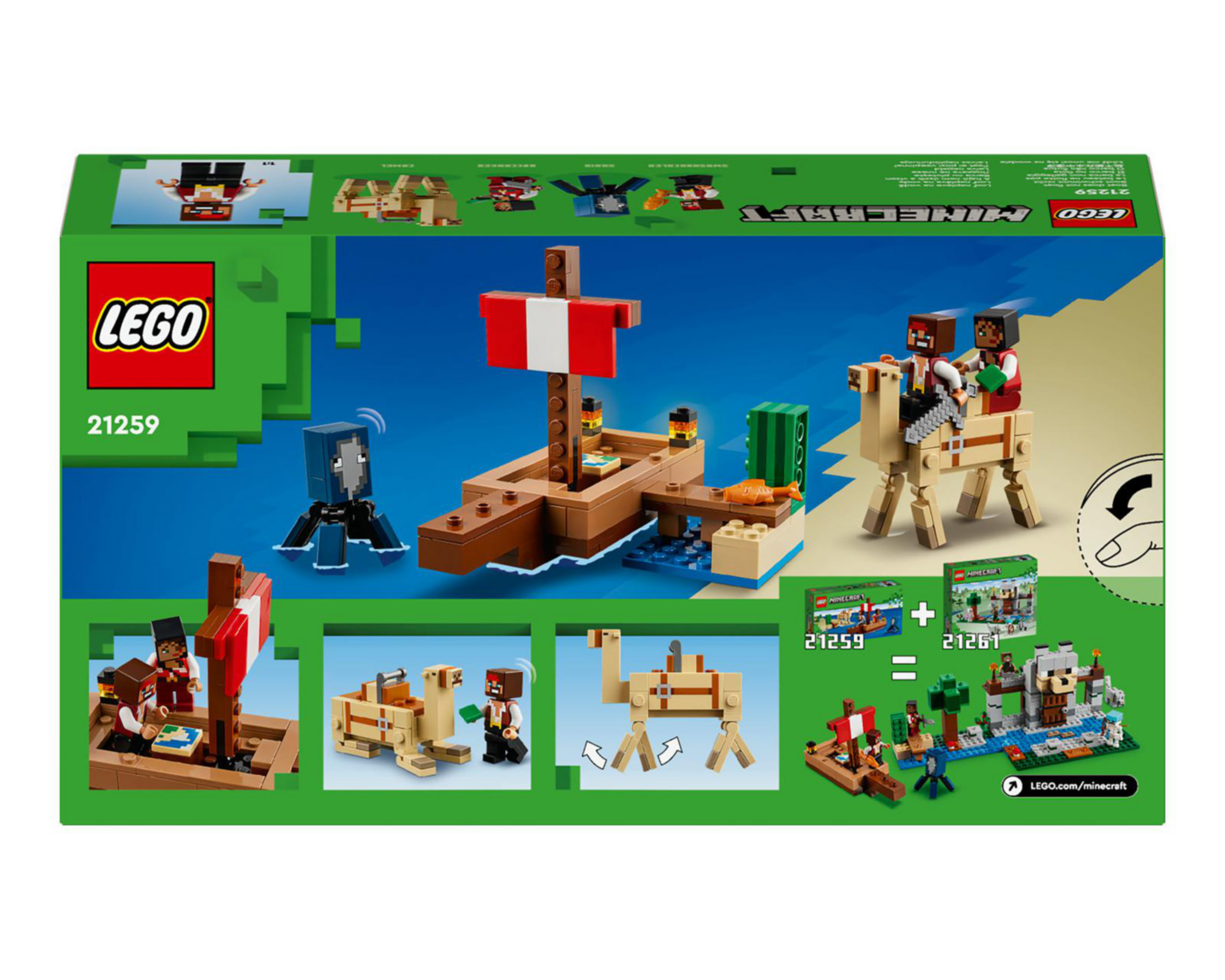 Foto 9 | LEGO Minecraft: El Viaje en el Barco Pirata