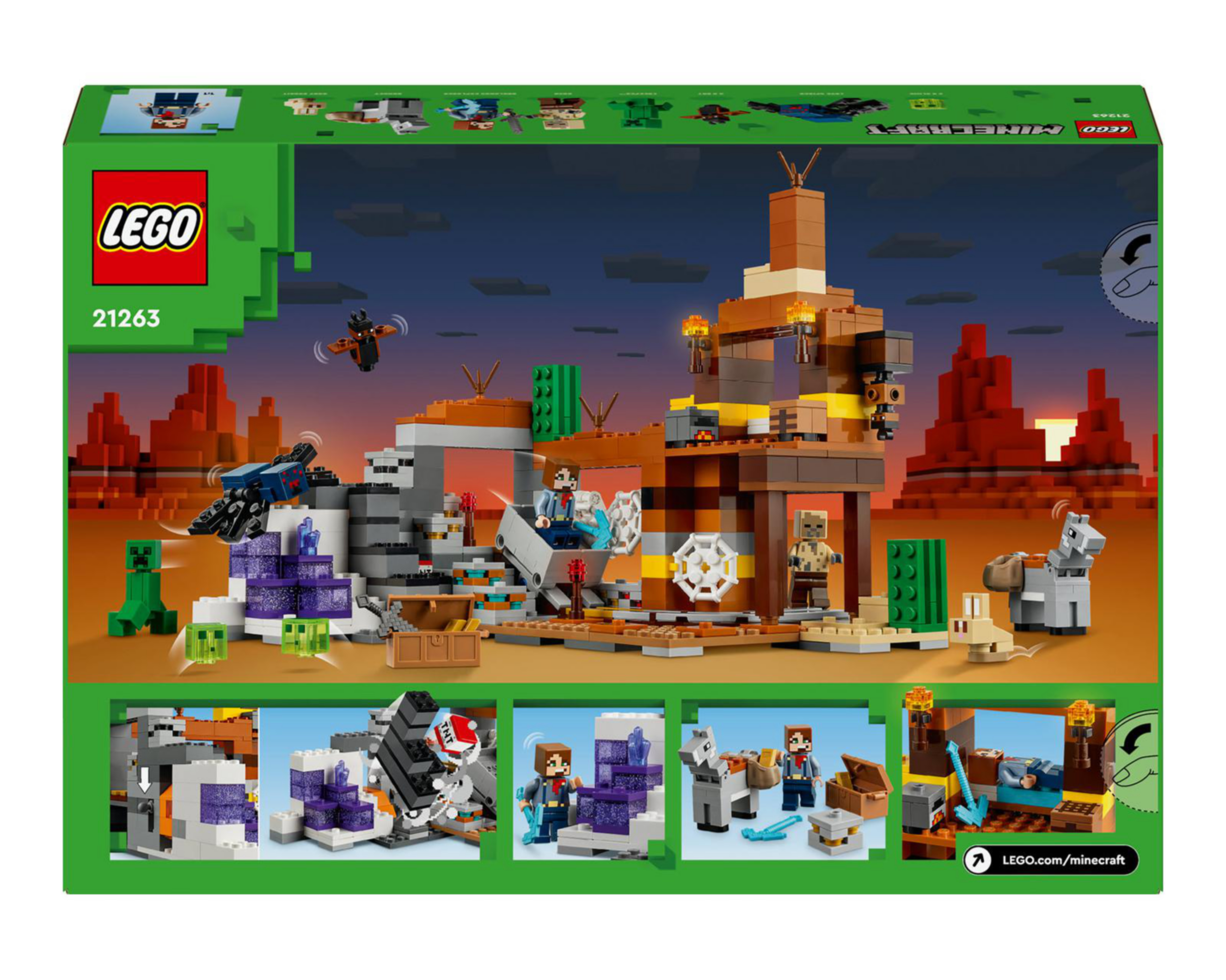 Foto 9 | LEGO Minecraft: El Pozo de Mina de Los Páramos