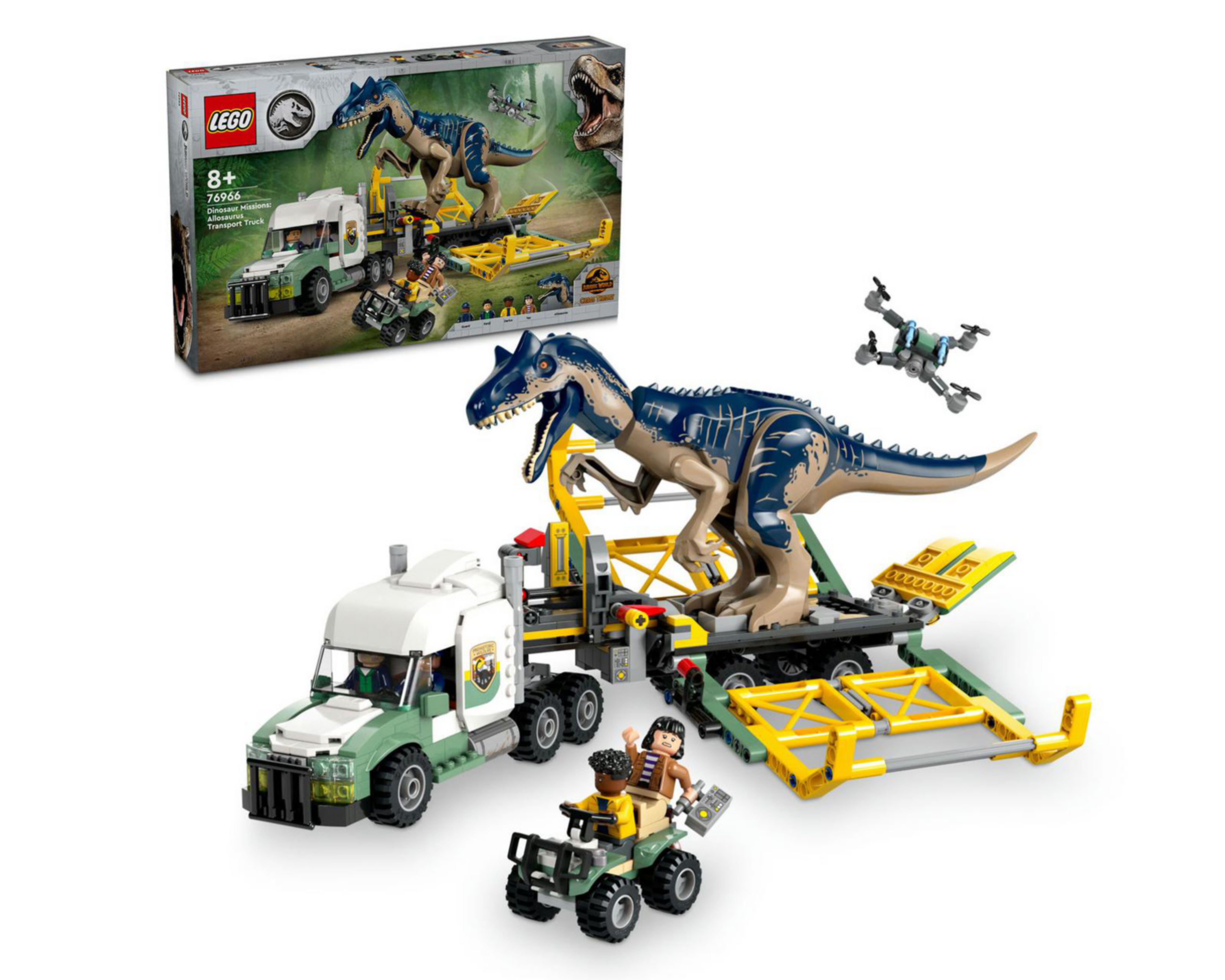 LEGO Jurassic World Misiones Dinosaurio: Camión de Transporte del Allosaurus $1,739