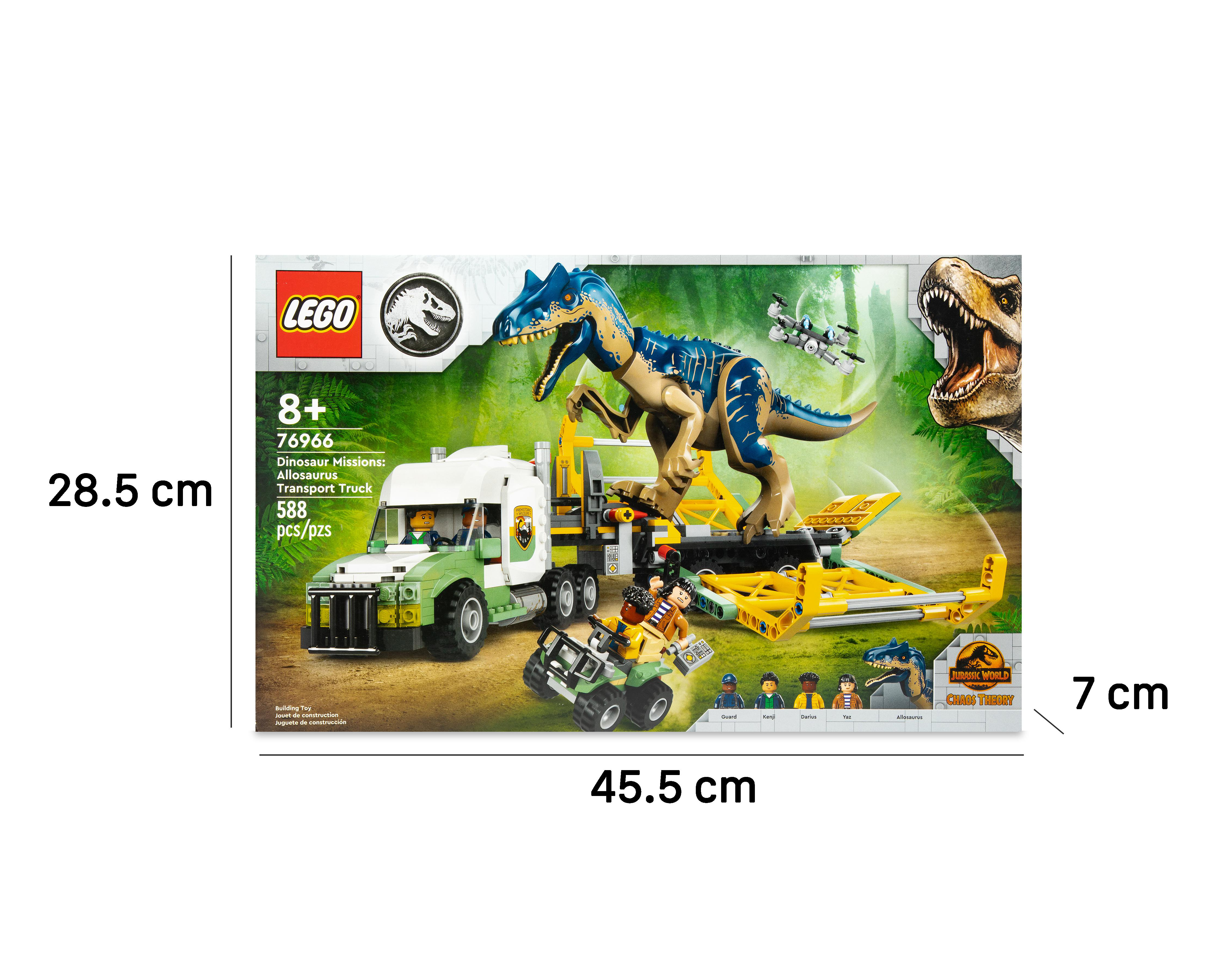 Foto 5 pulgar | LEGO Jurassic World Misiones Dinosaurio: Camión de Transporte del Allosaurus