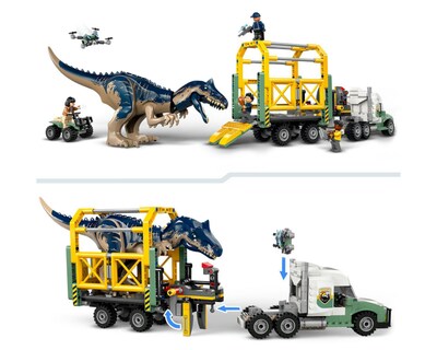 Foto 7 | LEGO Jurassic World Misiones Dinosaurio: Camión de Transporte del Allosaurus